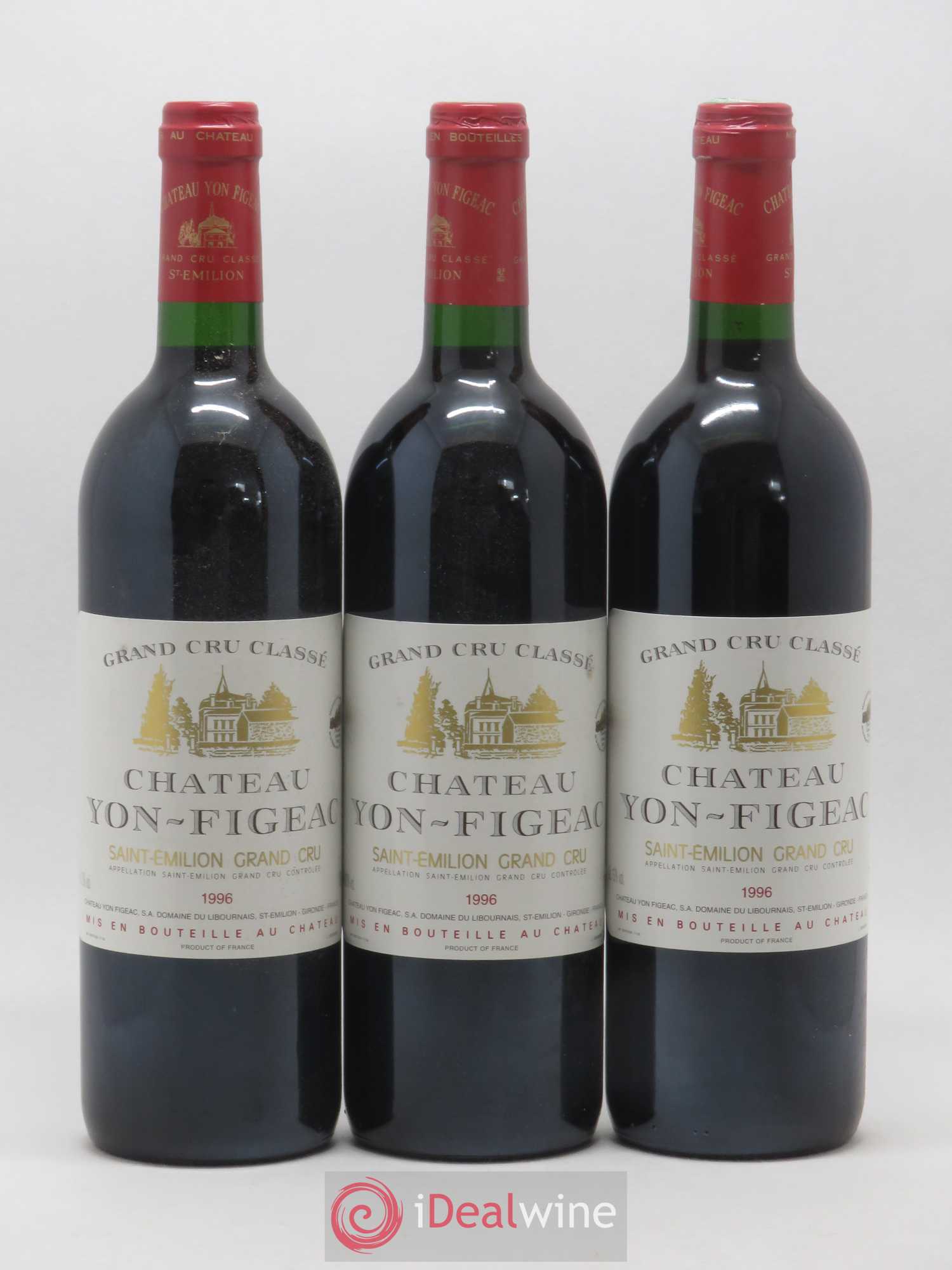 Château Yon Figeac Grand Cru Classé 1996 - Lot de 12 bouteilles - 4