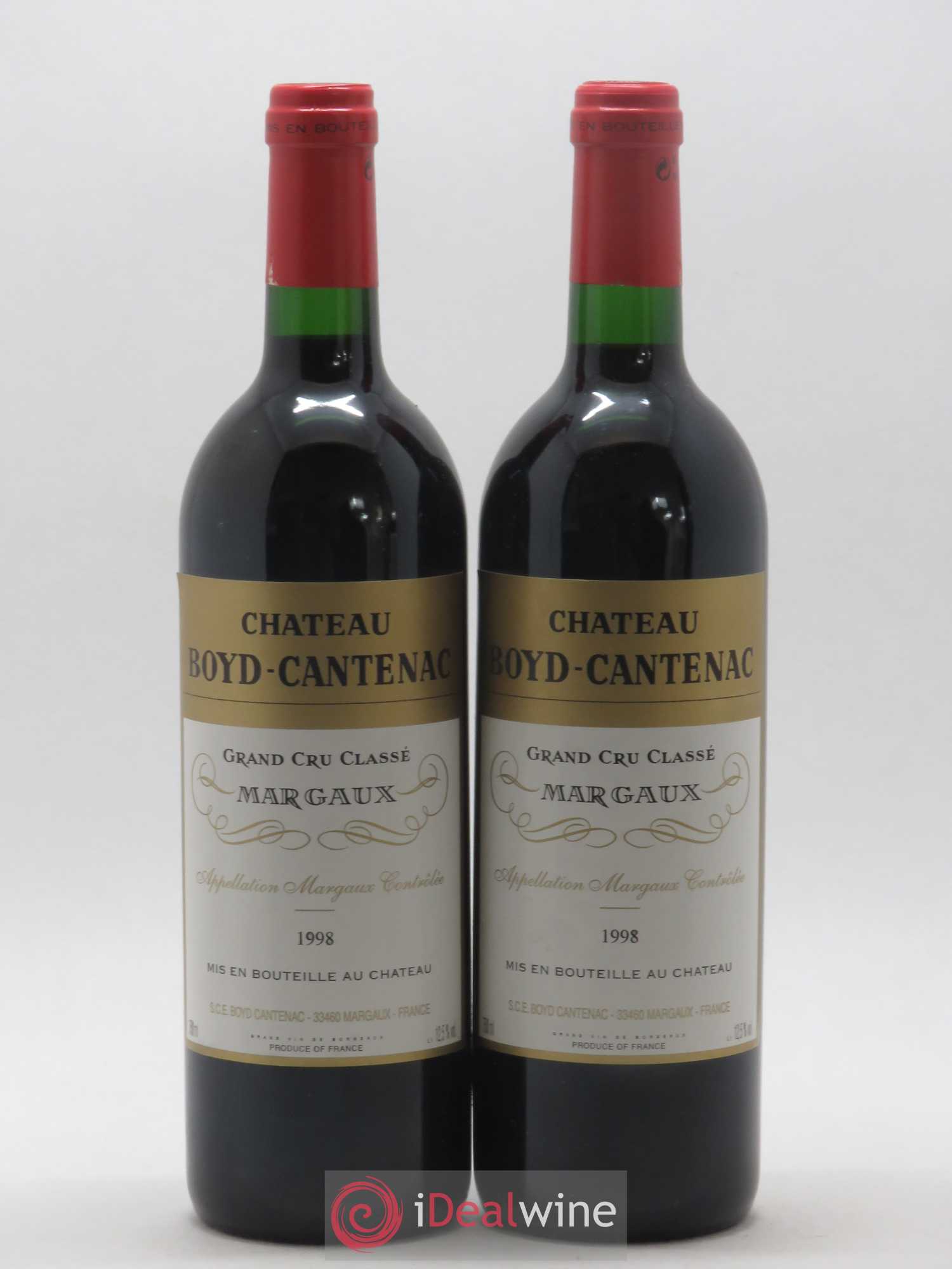 Château Boyd Cantenac 3ème Grand Cru Classé 1998 - Lot de 2 bouteilles - 0