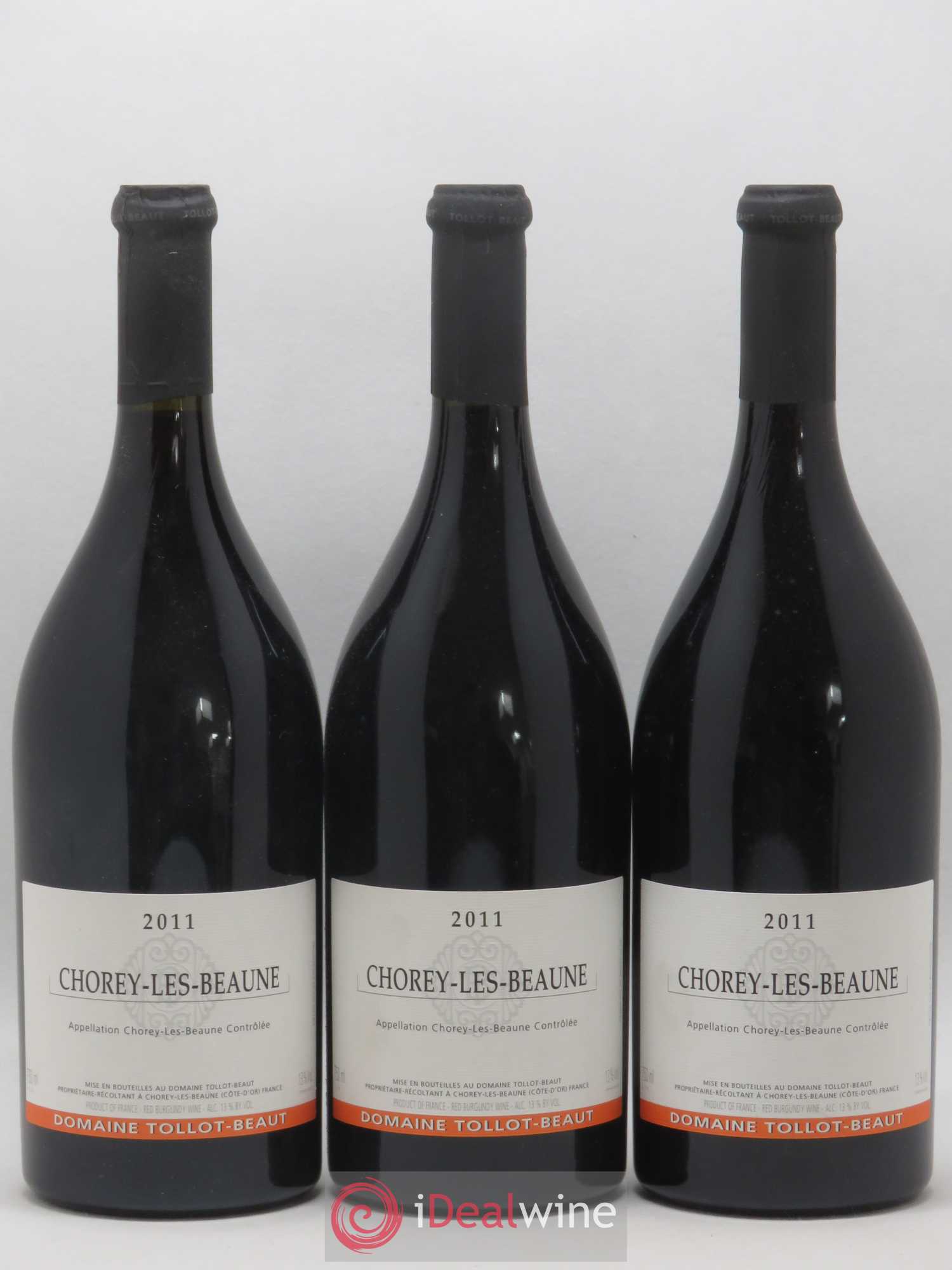 Chorey-lès-Beaune Tollot Beaut 2011 - Posten von 3 Flaschen - 0