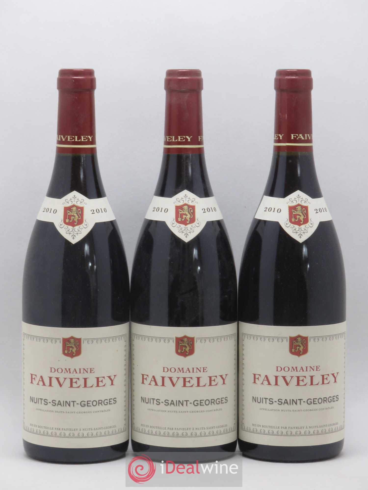 Nuits-Saint-Georges Domaine Faiveley 2010 - Lot de 3 bouteilles - 0