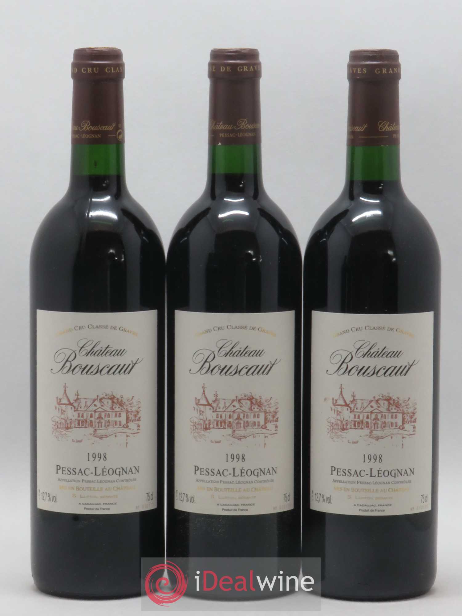 Château Bouscaut Cru Classé de Graves 1998 - Lot de 6 bouteilles - 1