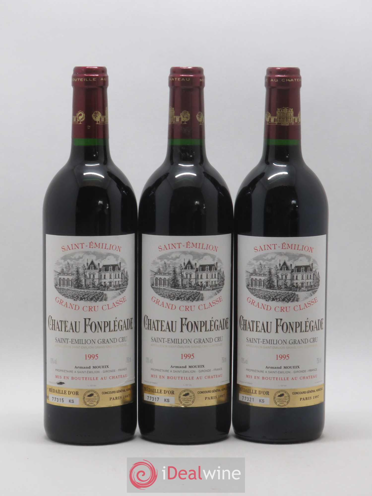 Château Fonplegade Grand Cru Classé 1995 - Lot de 6 bouteilles - 2