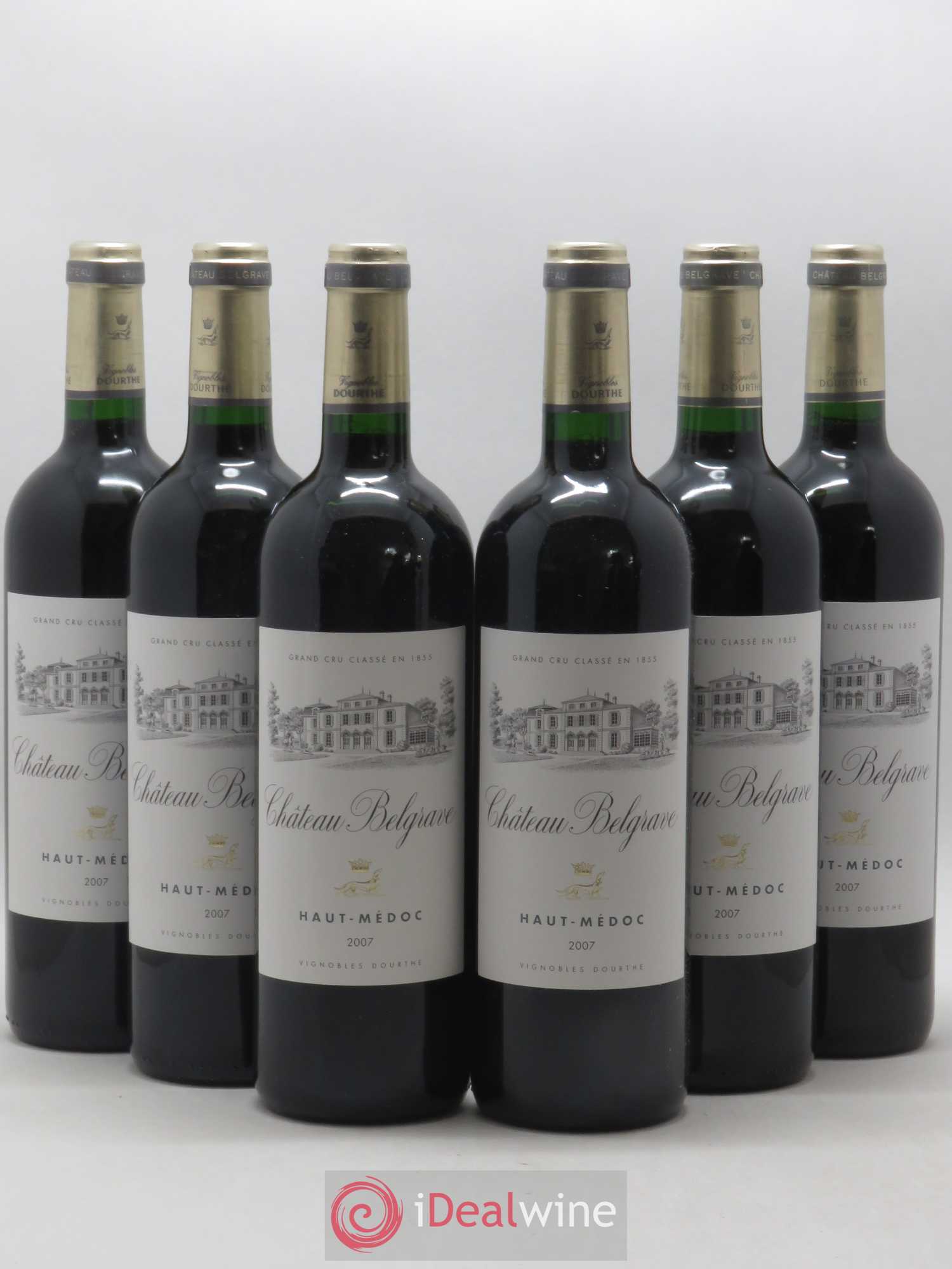 Château Belgrave 5ème Grand Cru Classé 2007 - Lot de 6 bouteilles - 0