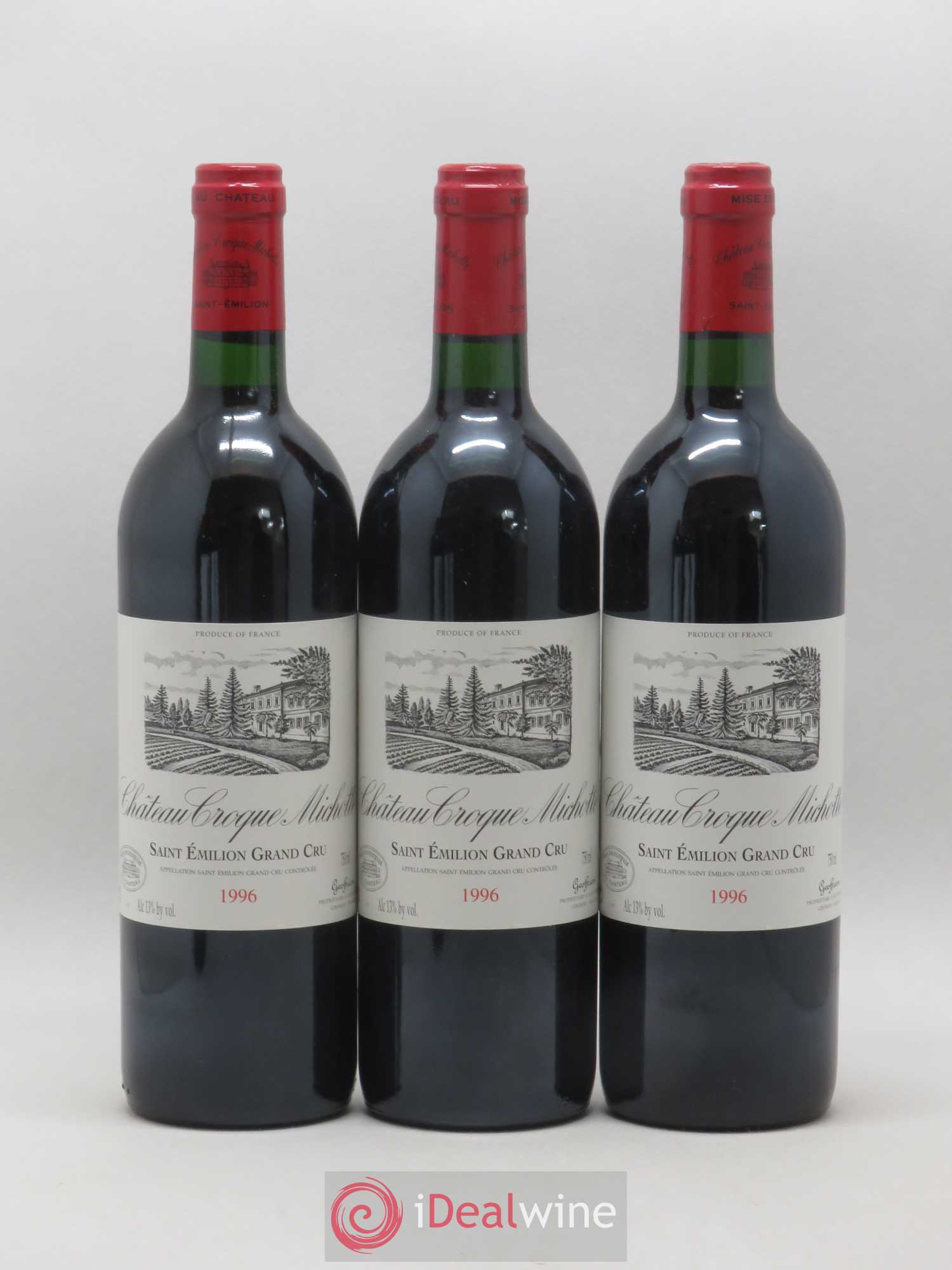 Château Croque Michotte 1996 - Lot de 6 bouteilles - 1