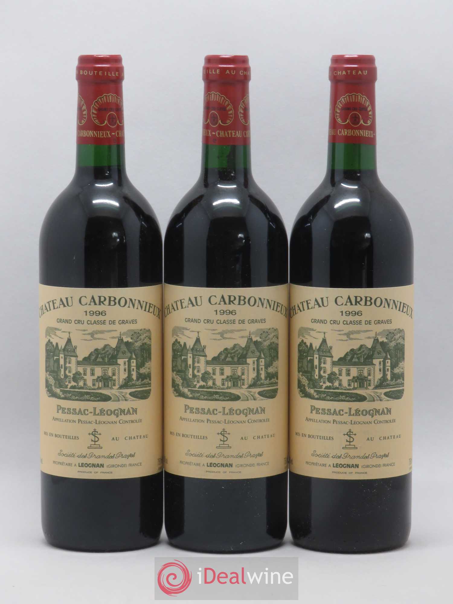 Château Carbonnieux Cru Classé de Graves 1996 - Lot de 6 bouteilles - 2