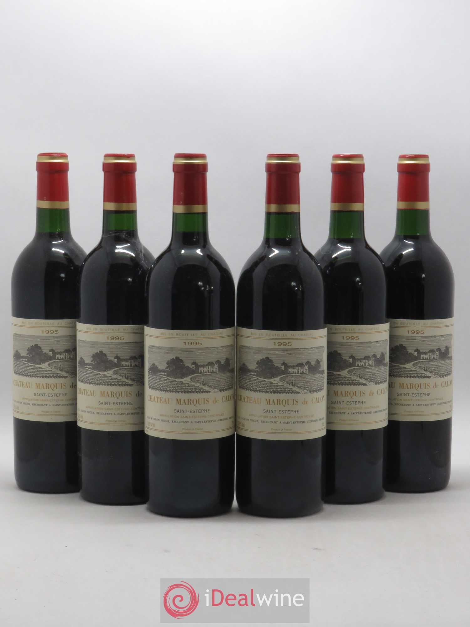 Marquis de Calon Second Vin 1995 - Lot de 6 bouteilles - 0