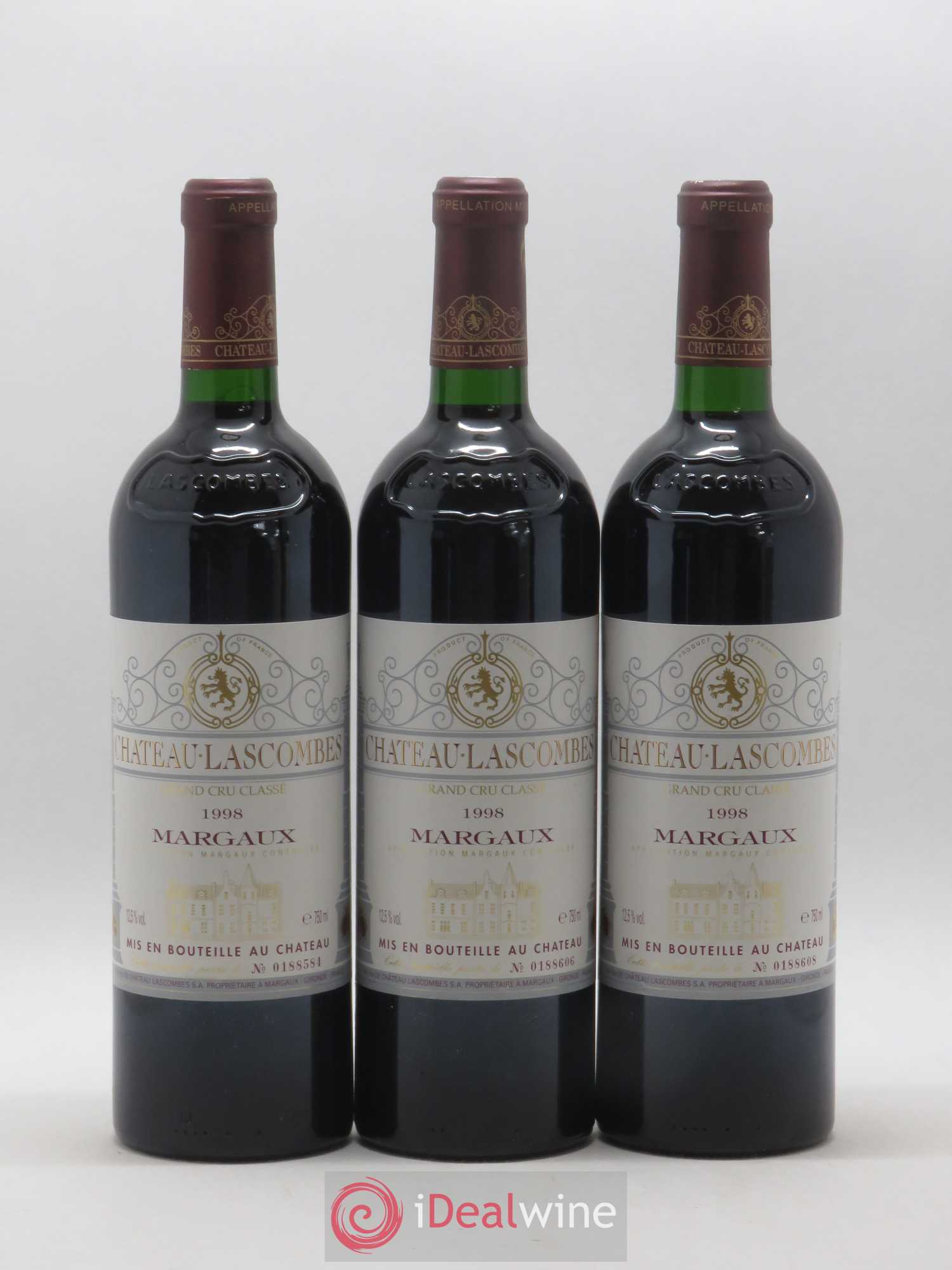 Château Lascombes 2ème Grand Cru Classé 1998 - Lot de 12 bouteilles - 1