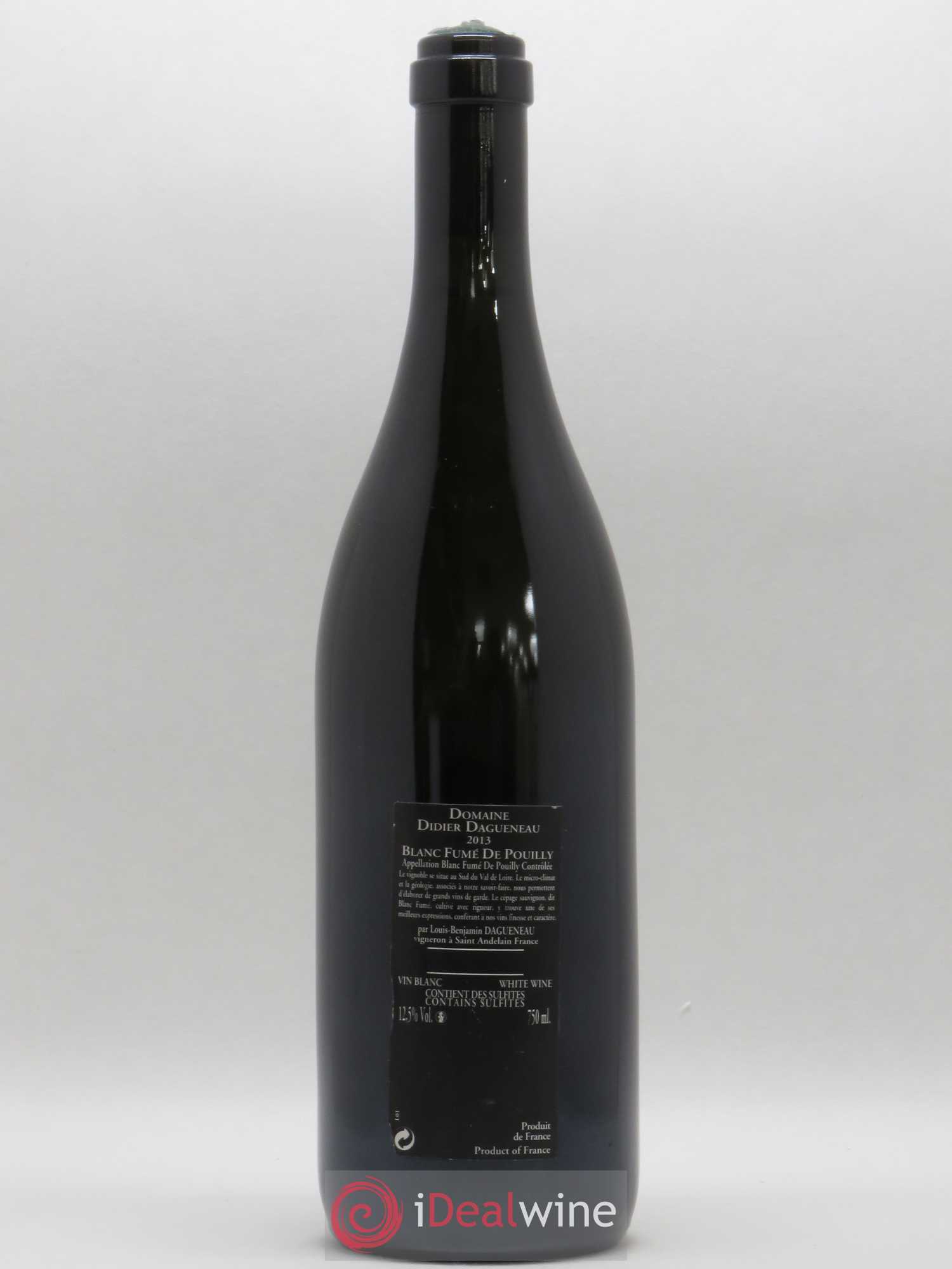 Vin de France (anciennement Pouilly-Fumé) Silex Dagueneau (Domaine Didier - Louis-Benjamin) 2013 - Lot de 1 bouteille - 1