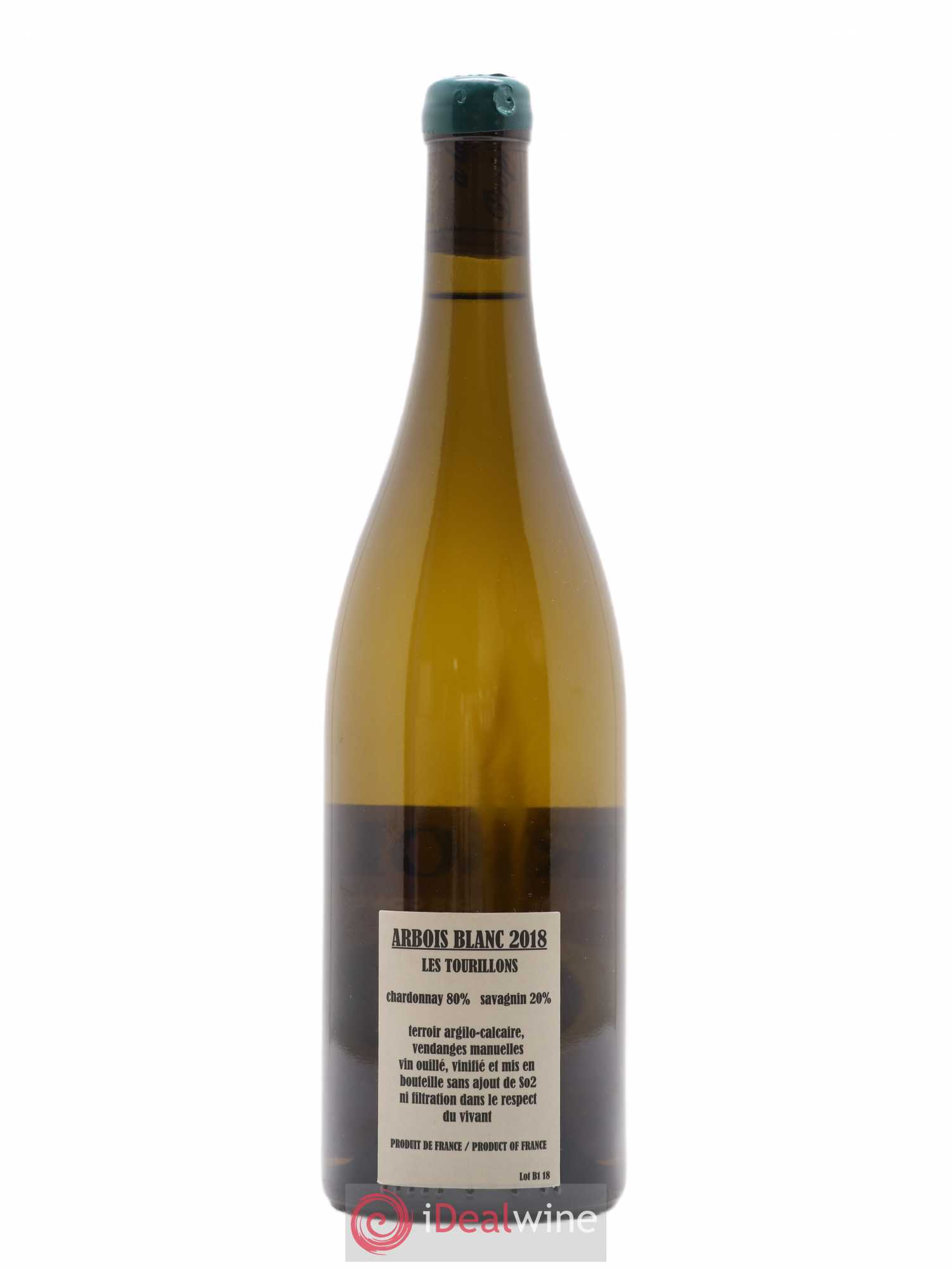 Arbois Chardonnay Savagnin Les Tourillons Adeline Houillon & Renaud Bruyère 2018 - Lot de 1 bouteille - 1