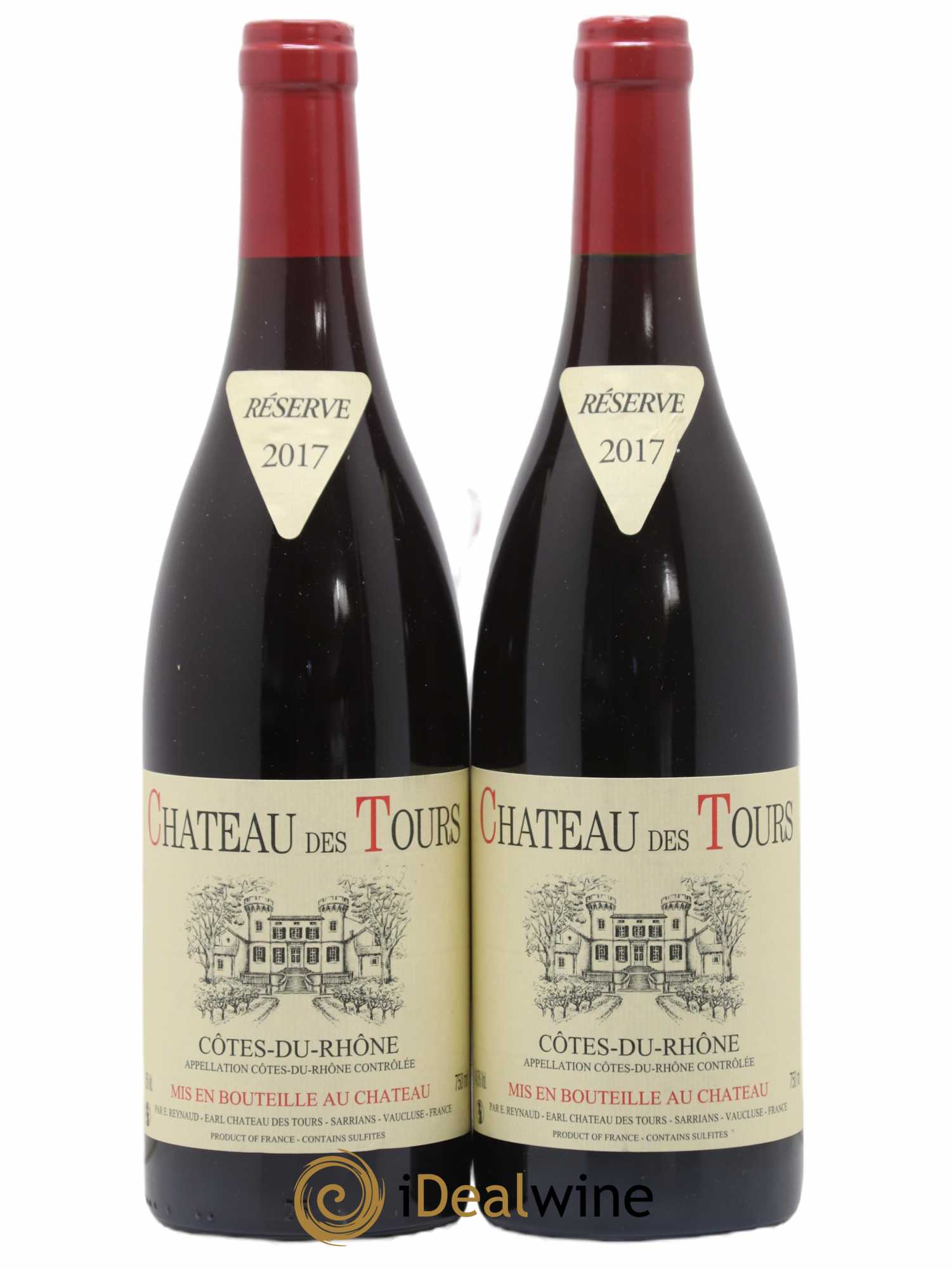 Côtes-du-Rhône Château des Tours Emmanuel Reynaud 2017 - Lot de 2 bouteilles - 0