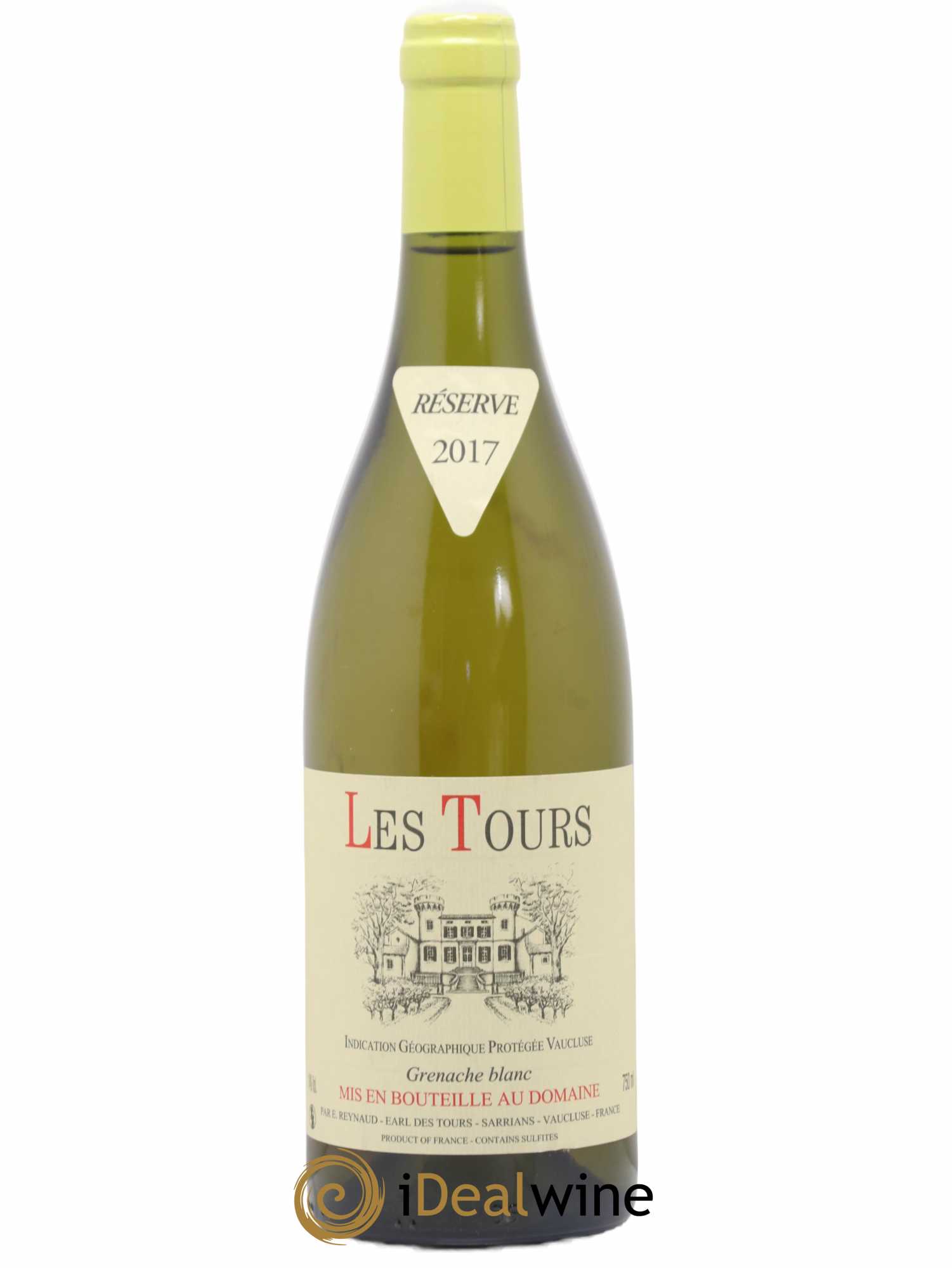 Vaucluse (Vin de Pays de Vaucluse) Les Tours Grenache Blanc Emmanuel Reynaud 2017 - Lot de 1 bouteille - 0