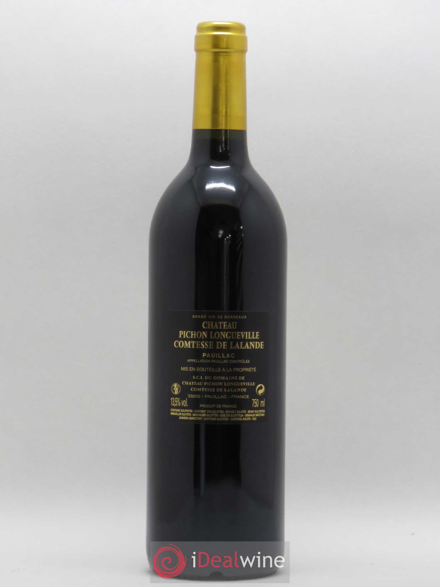 Château Pichon Longueville Comtesse de Lalande 2ème Grand Cru Classé 2016 - Lot de 1 bouteille - 1