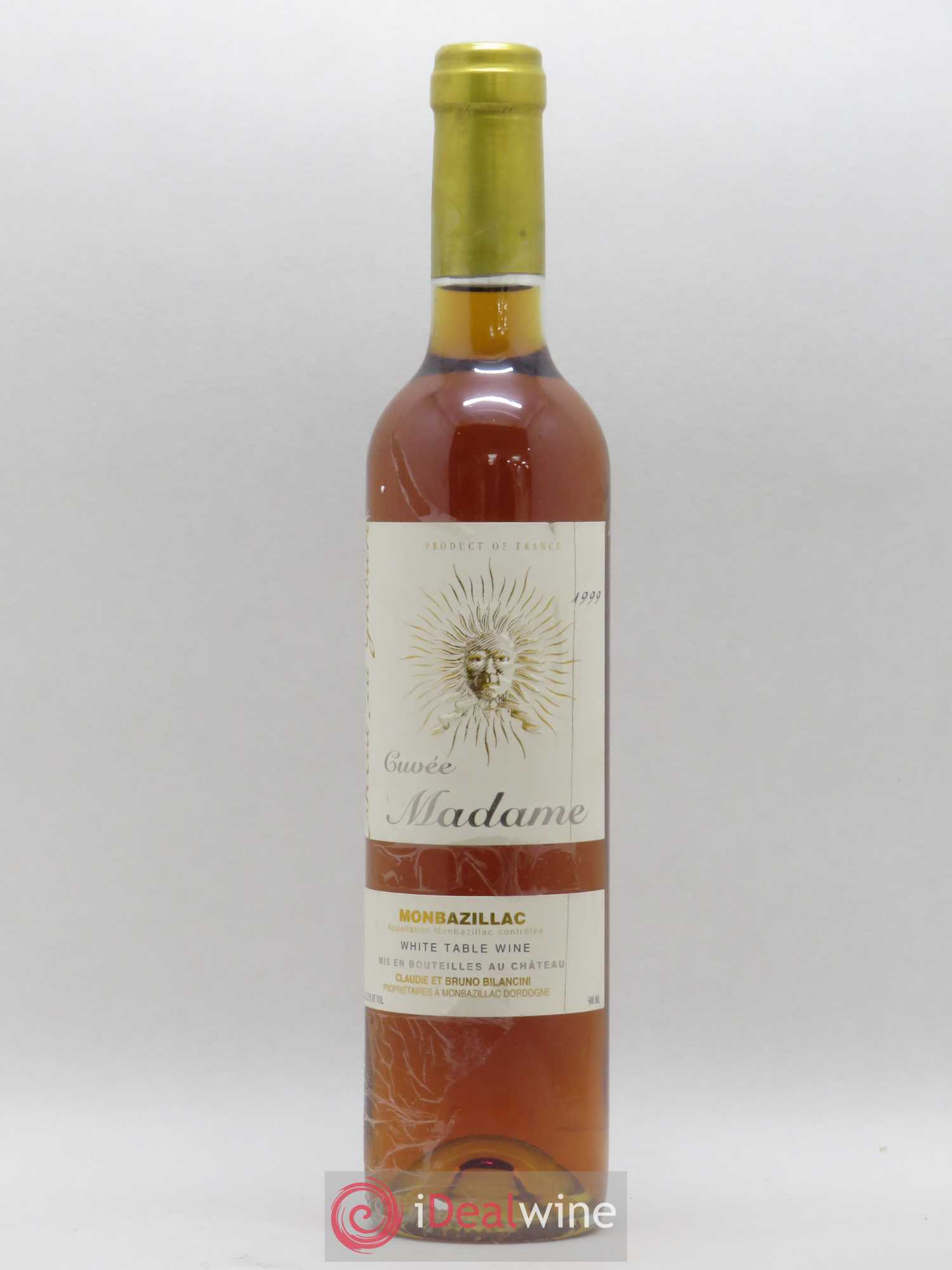 Monbazillac Château Tirecul La Gravière Cuvée Madame Bruno et Claudie Bilancini 50 cl 1999 - Lot de 1 bouteille - 0