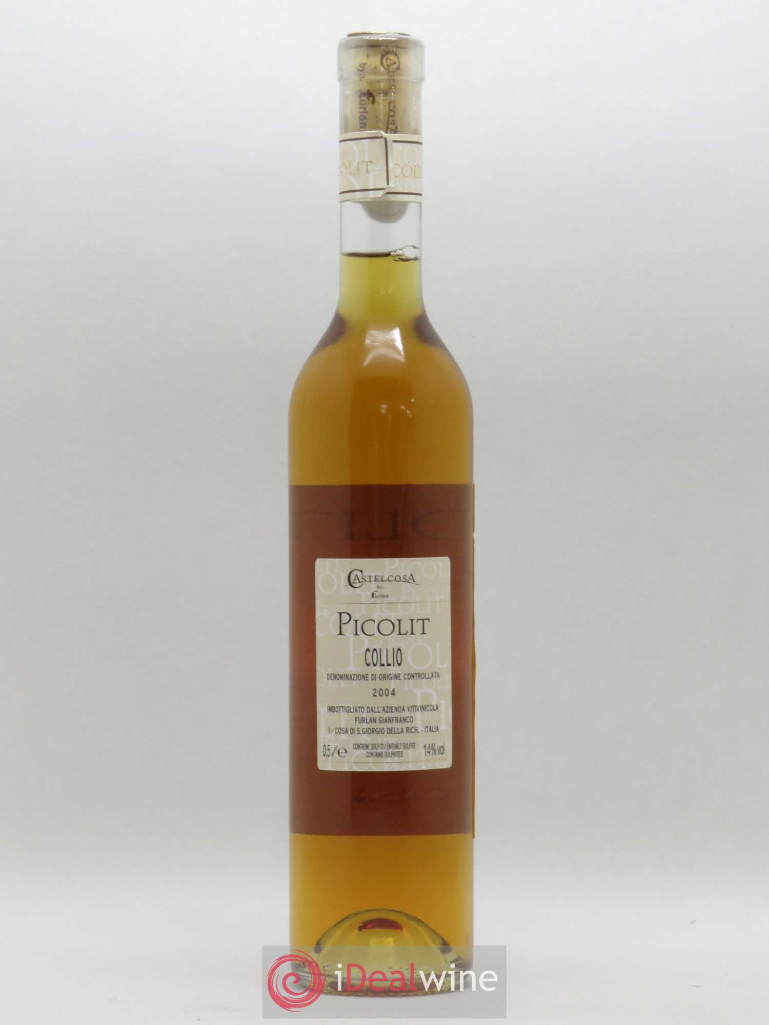 Italie Collio Picolit Castelcosa 50cl 2004 - Posten von 1 Flasche - 1