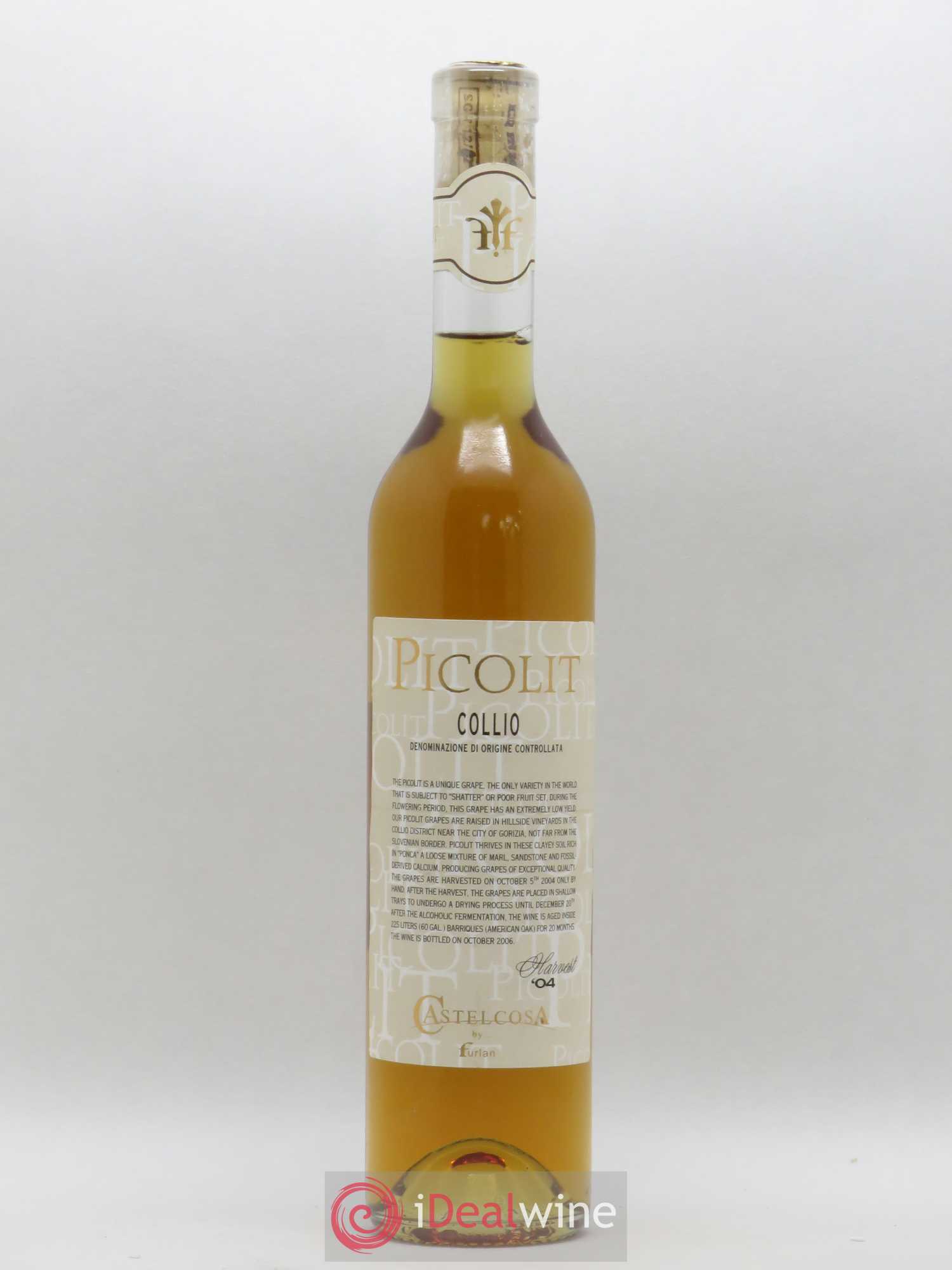 Italie Collio Picolit Castelcosa 50cl 2004 - Posten von 1 Flasche - 0