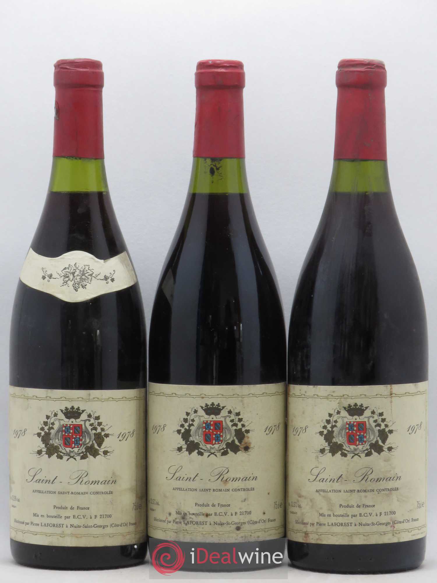 Saint-Romain Pierre Laforest 1978 - Lot de 3 bouteilles - 0