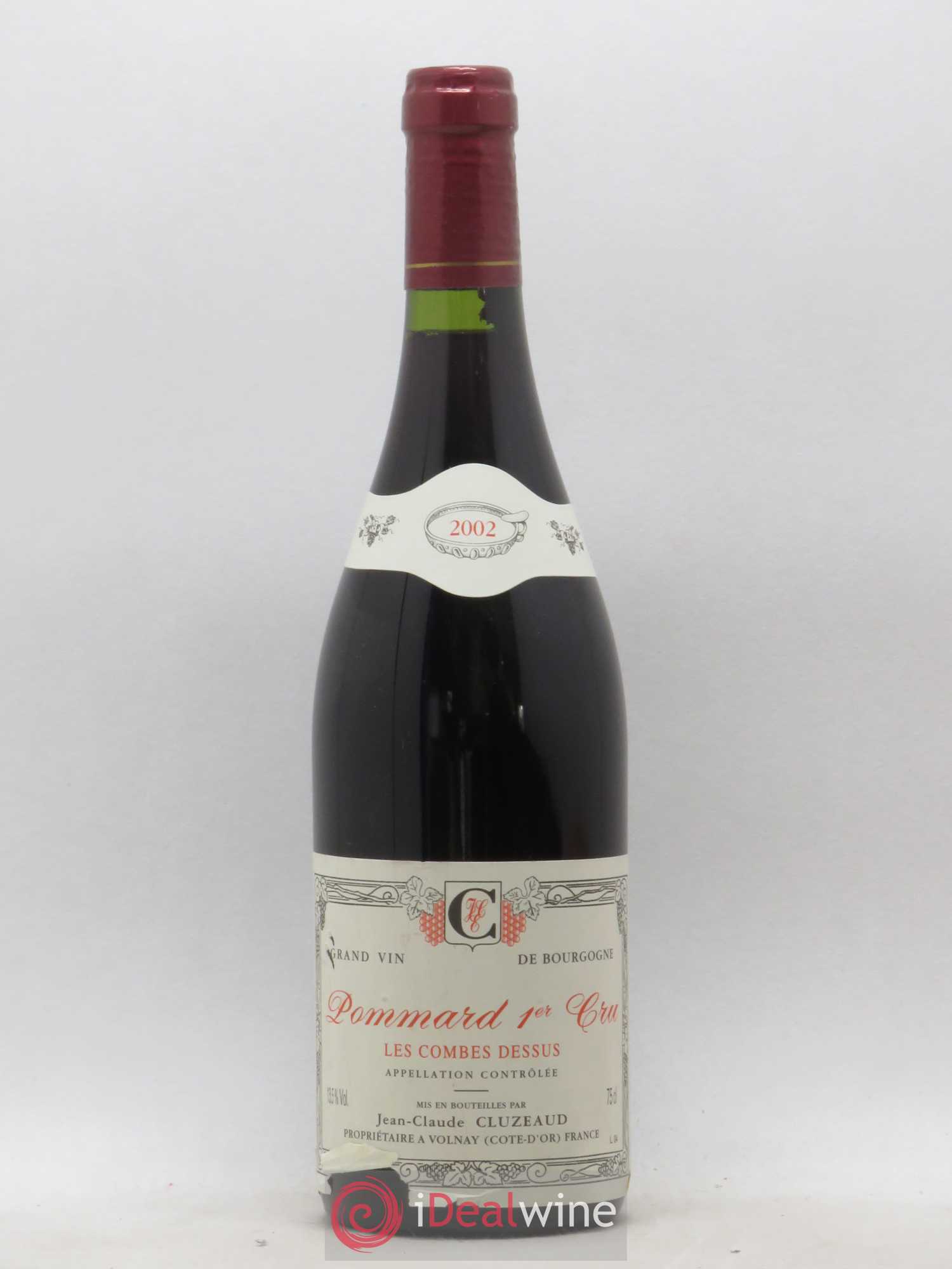 Pommard 1er Cru Les Combes Dessus Cluzeaud Jean Claude 2002 - Posten von 1 Flasche - 0