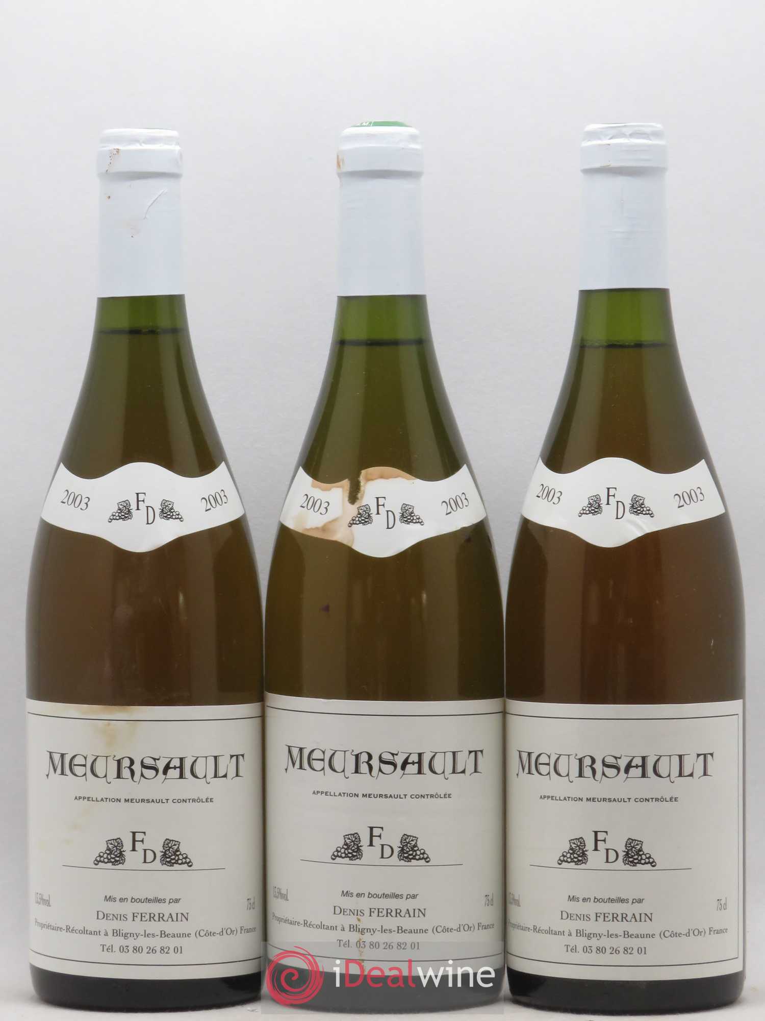 Meursault Denis Ferrain 2003 - Posten von 3 Flaschen - 0