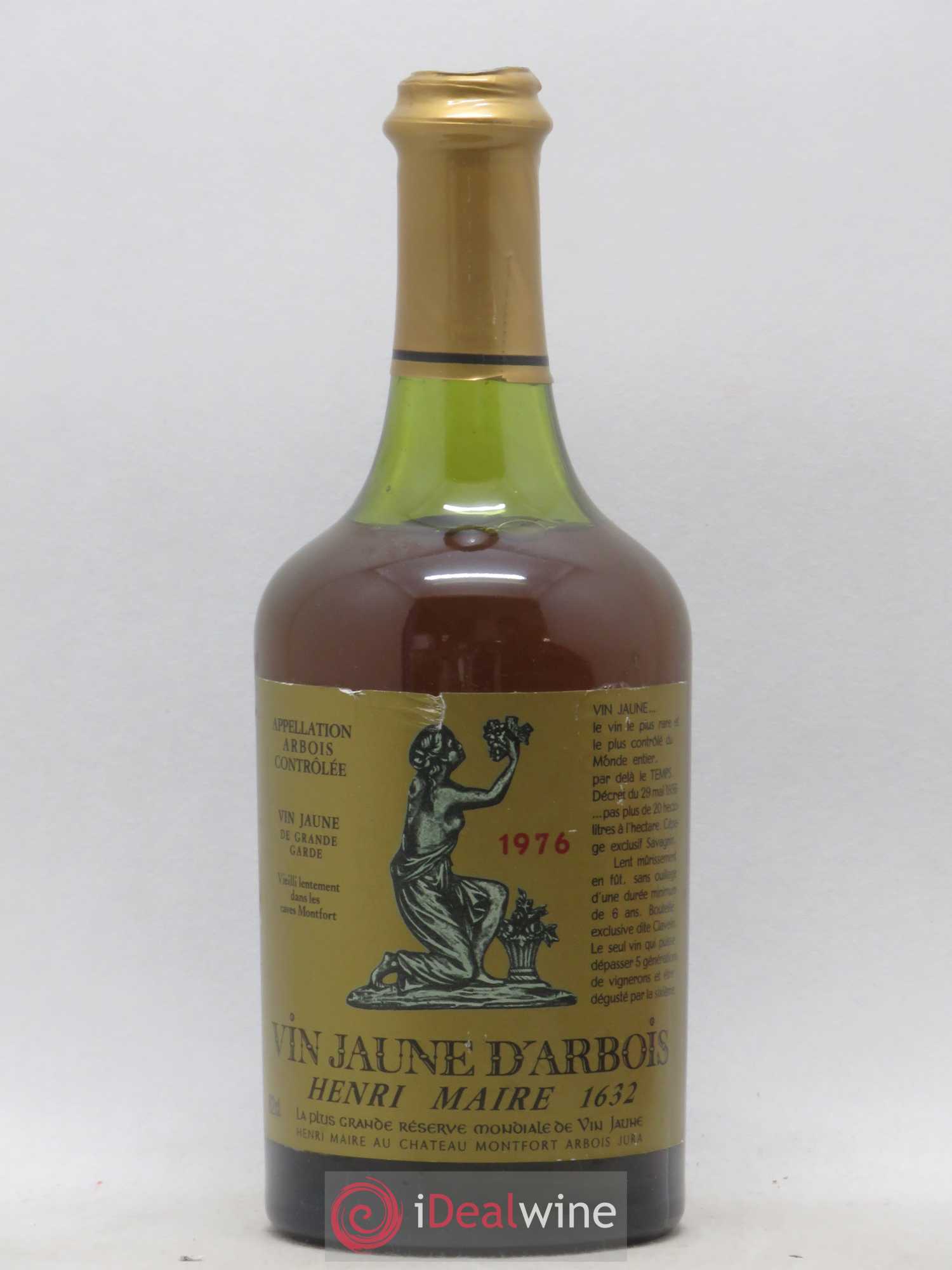Arbois Vin Jaune Henri Maire 1976 - Lot de 1 bouteille - 0