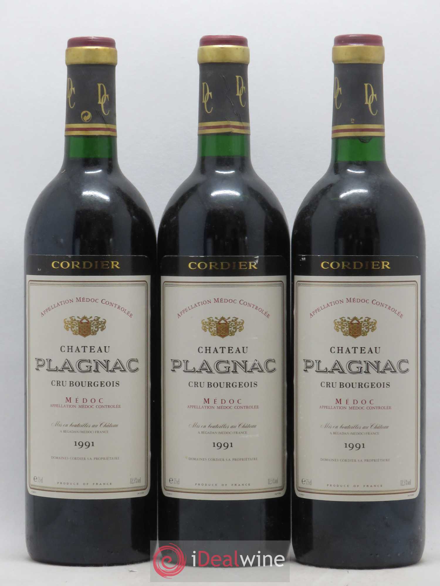 Château Plagnac Cru Bourgeois 1991 - Lot de 6 bouteilles - 2