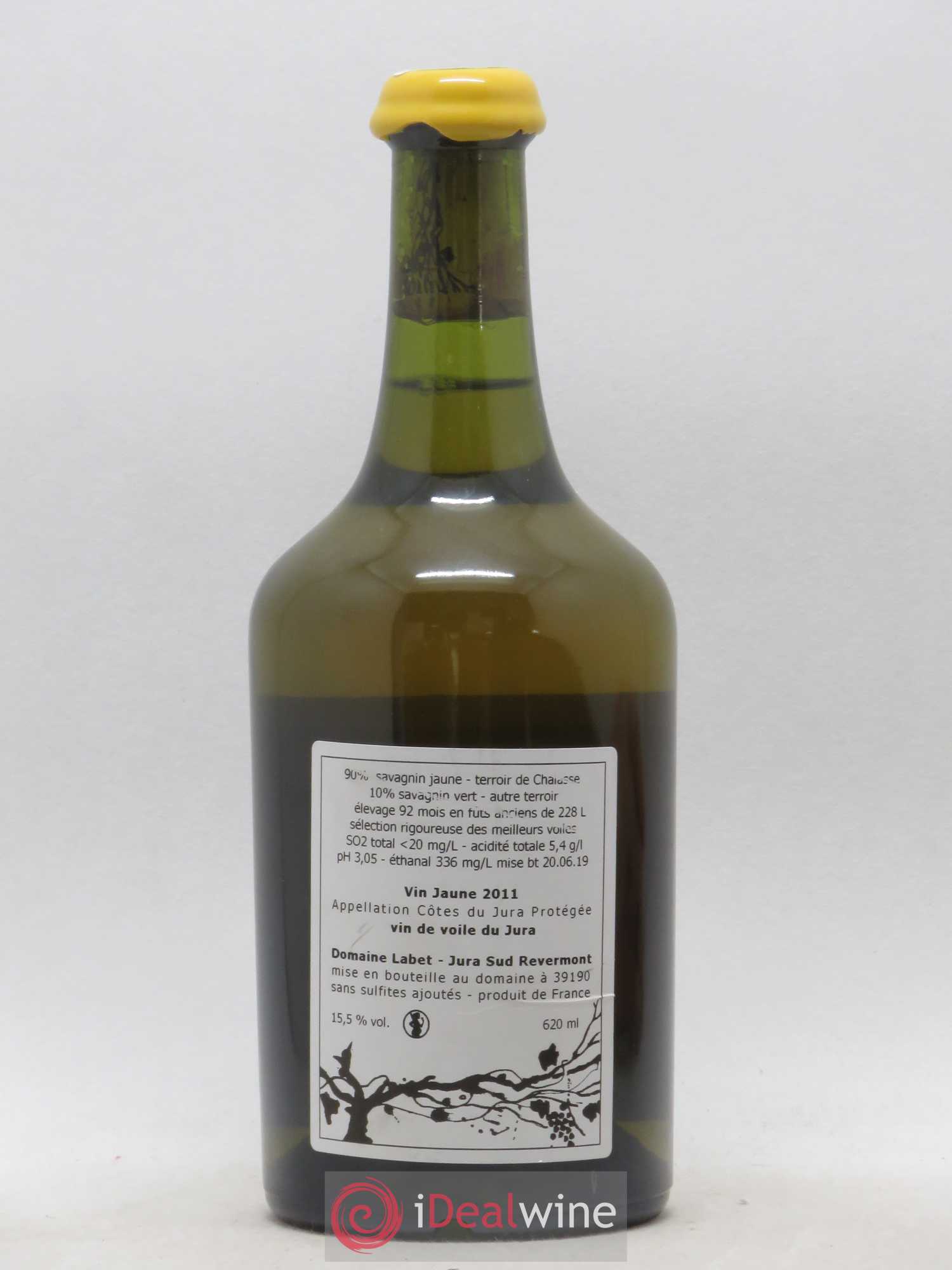 Côtes du Jura Vin Jaune Romain - Julien  - Charline Labet 2011 - Lot de 1 bouteille - 1