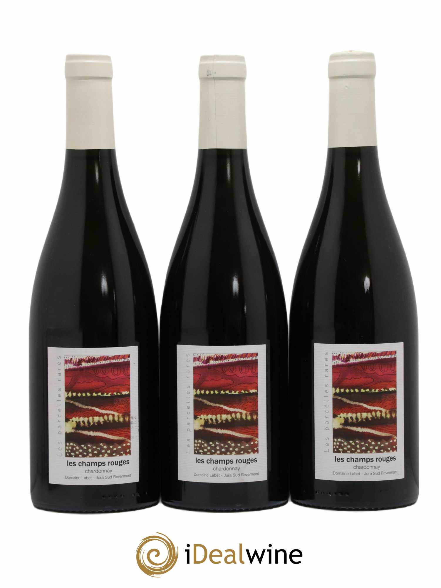 Côtes du Jura Chardonnay Les Champs Rouges Romain - Julien - Charline Labet 2020 - Lot de 3 bouteilles - 0