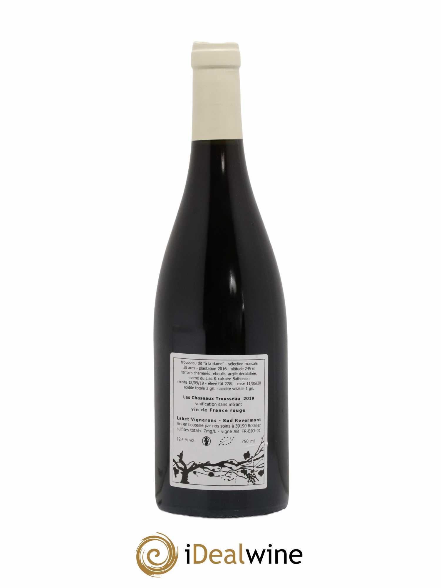 Côtes du Jura Les Chaseaux Romain - Julien - Charline Labet 2019 - Lot de 1 bouteille - 1