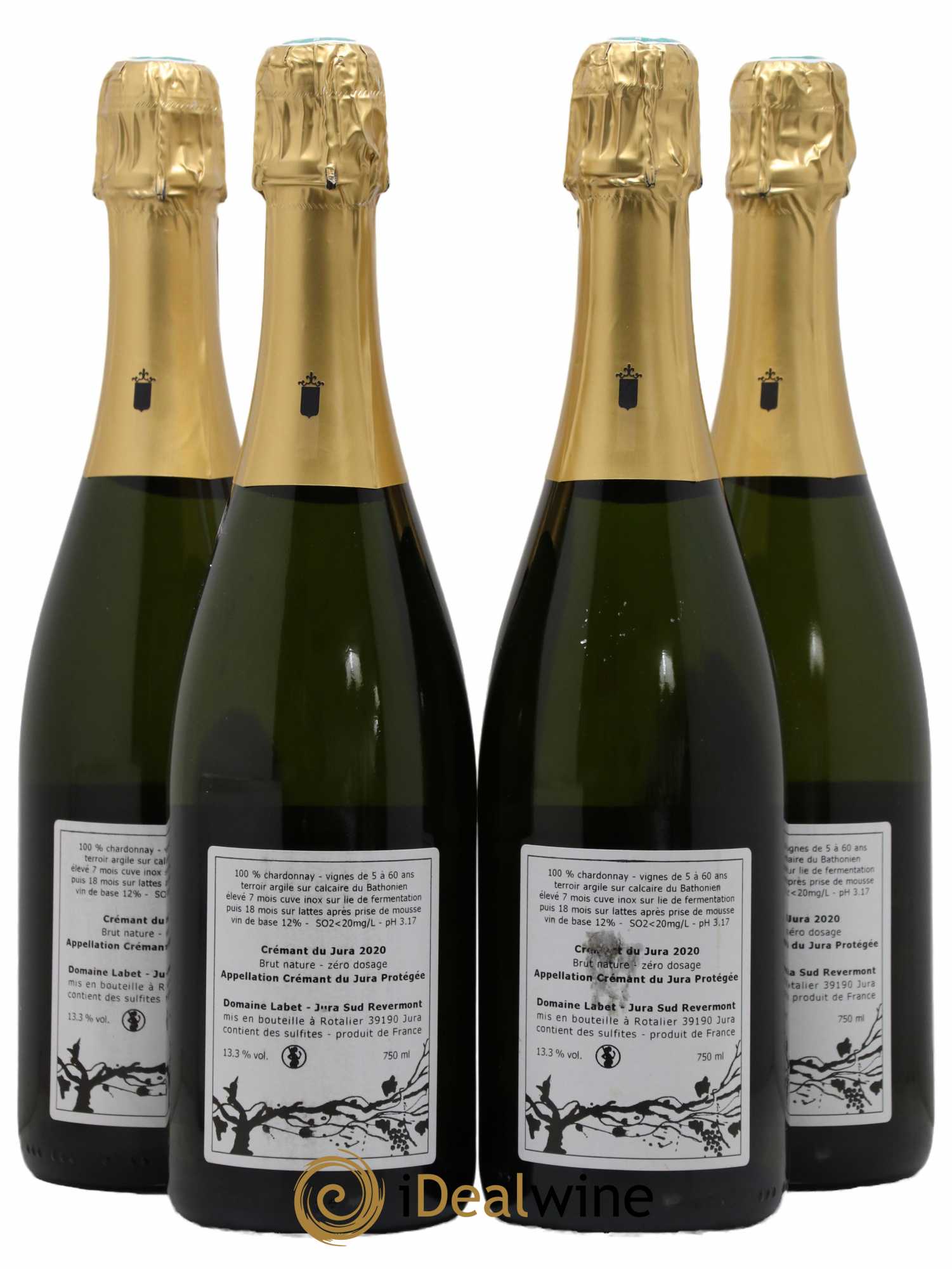 Crémant du Jura Romain - Julien - Charline Labet 2020 - Lot de 4 bouteilles - 1
