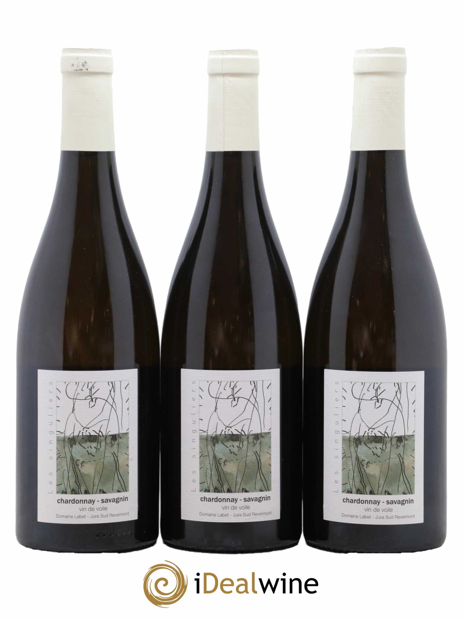 Côtes du Jura Vin de Voile Chardonnay-Savagnin cuvée de garde Romain - Julien - Charline Labet 2018 - Lot de 3 bouteilles - 0