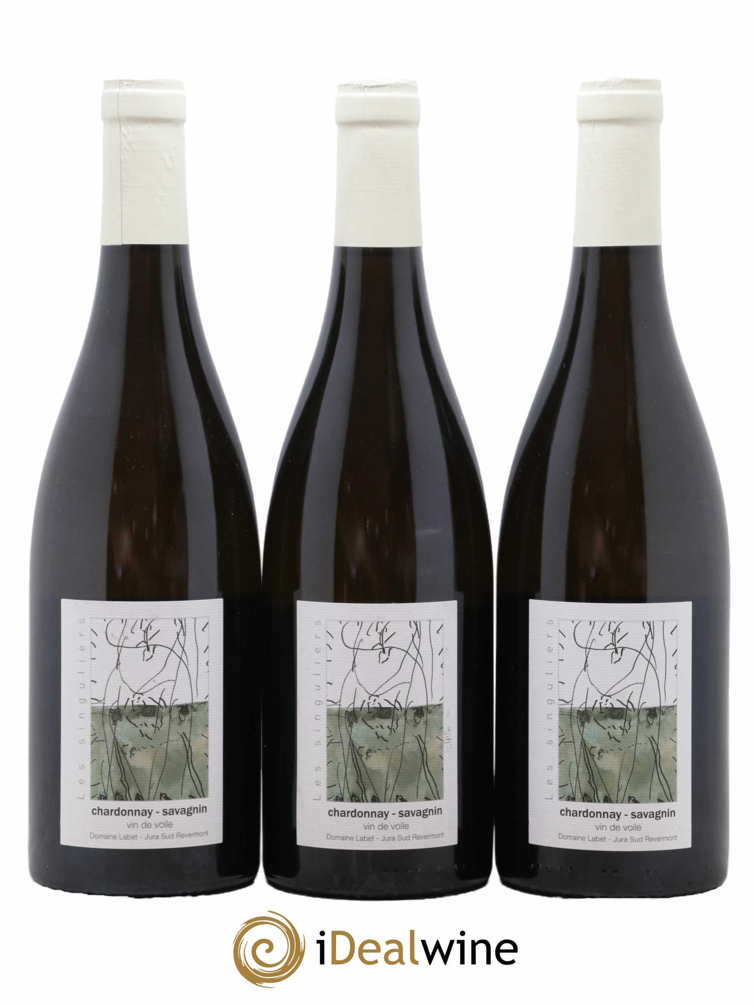 Côtes du Jura Vin de Voile Chardonnay-Savagnin cuvée de garde Romain - Julien - Charline Labet 2018 - Lot de 3 bouteilles - 0