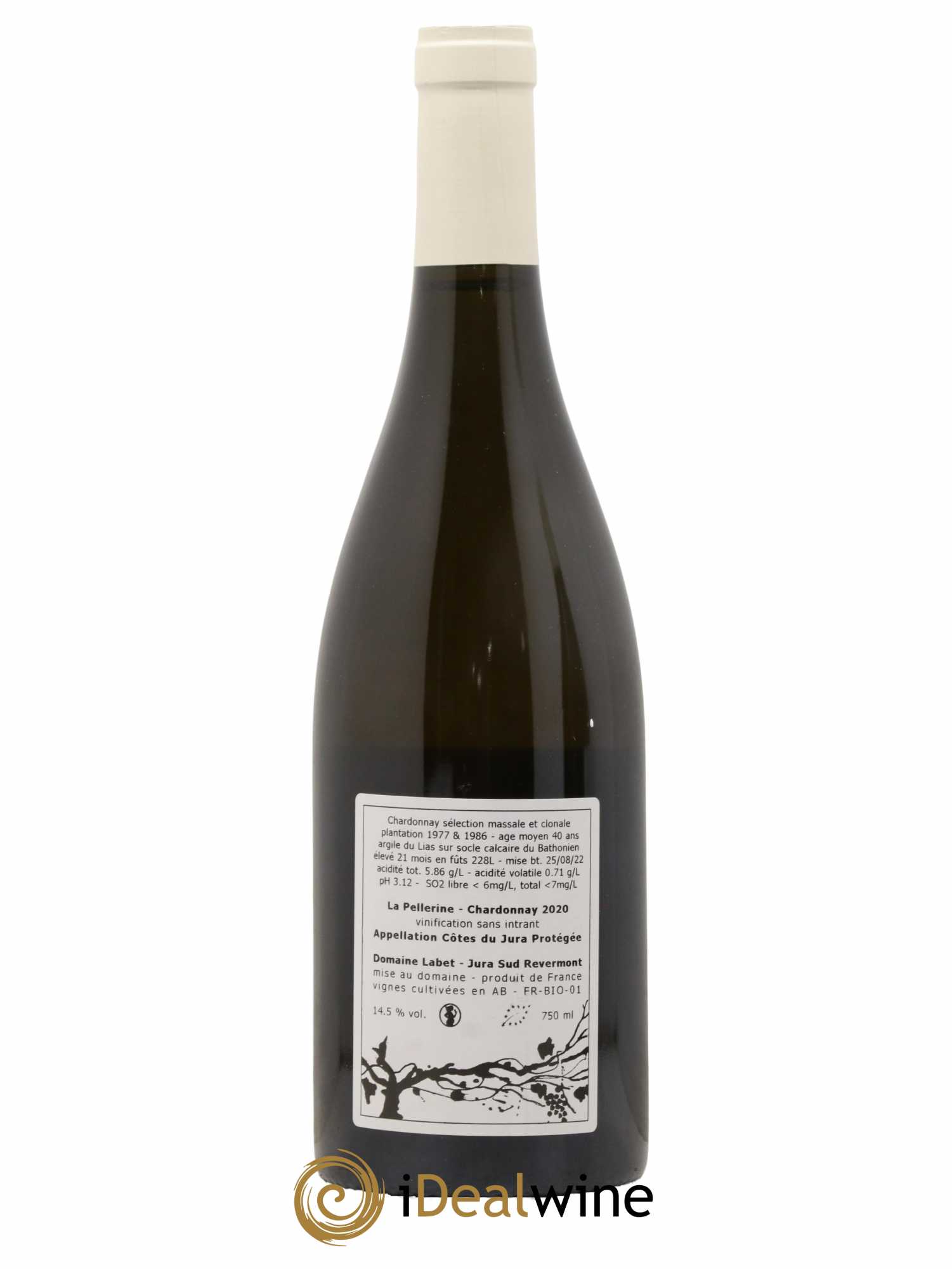 Côtes du Jura La Pellerine Domaine Labet 2020 - Lot of 1 bottle - 1
