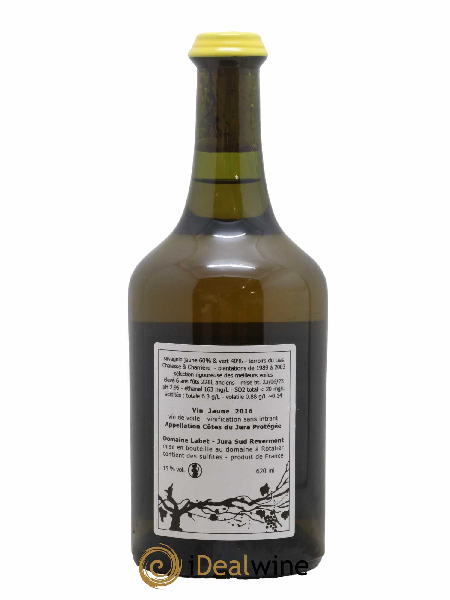 Côtes du Jura Vin Jaune Romain - Julien  - Charline Labet 2016 - Lot de 1 bouteille - 1