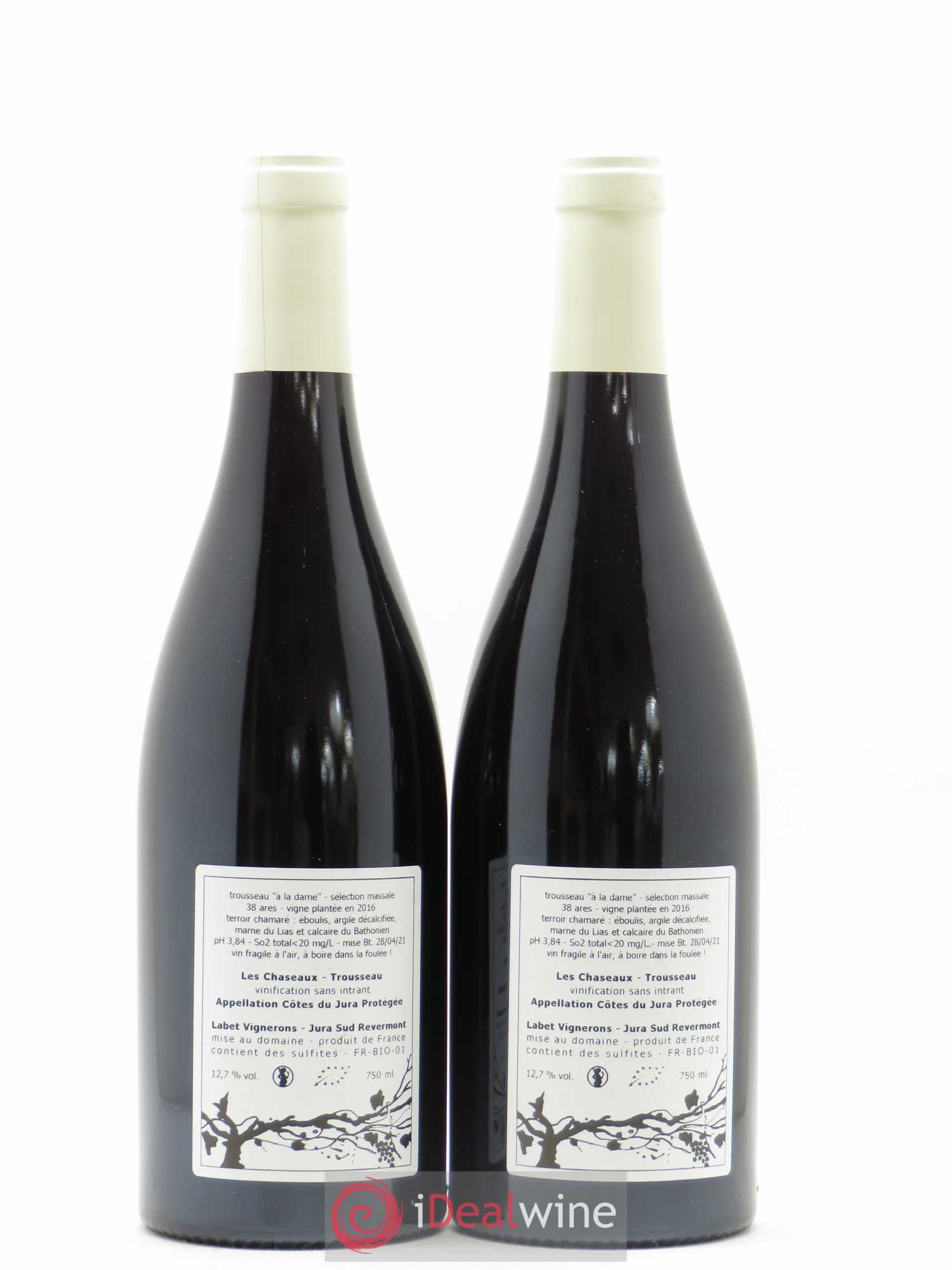 Côtes du Jura Trousseau Les Chaseaux Labet - Posten von 2 Flaschen - 1