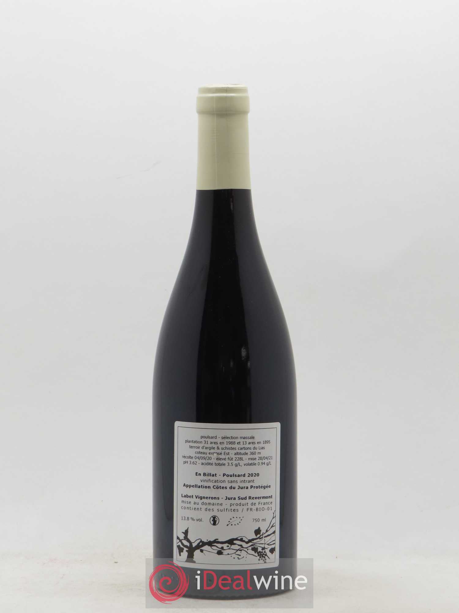 Côtes du Jura Poulsard En Billat Romain - Julien  - Charline Labet 2020 - Lot de 1 bouteille - 1