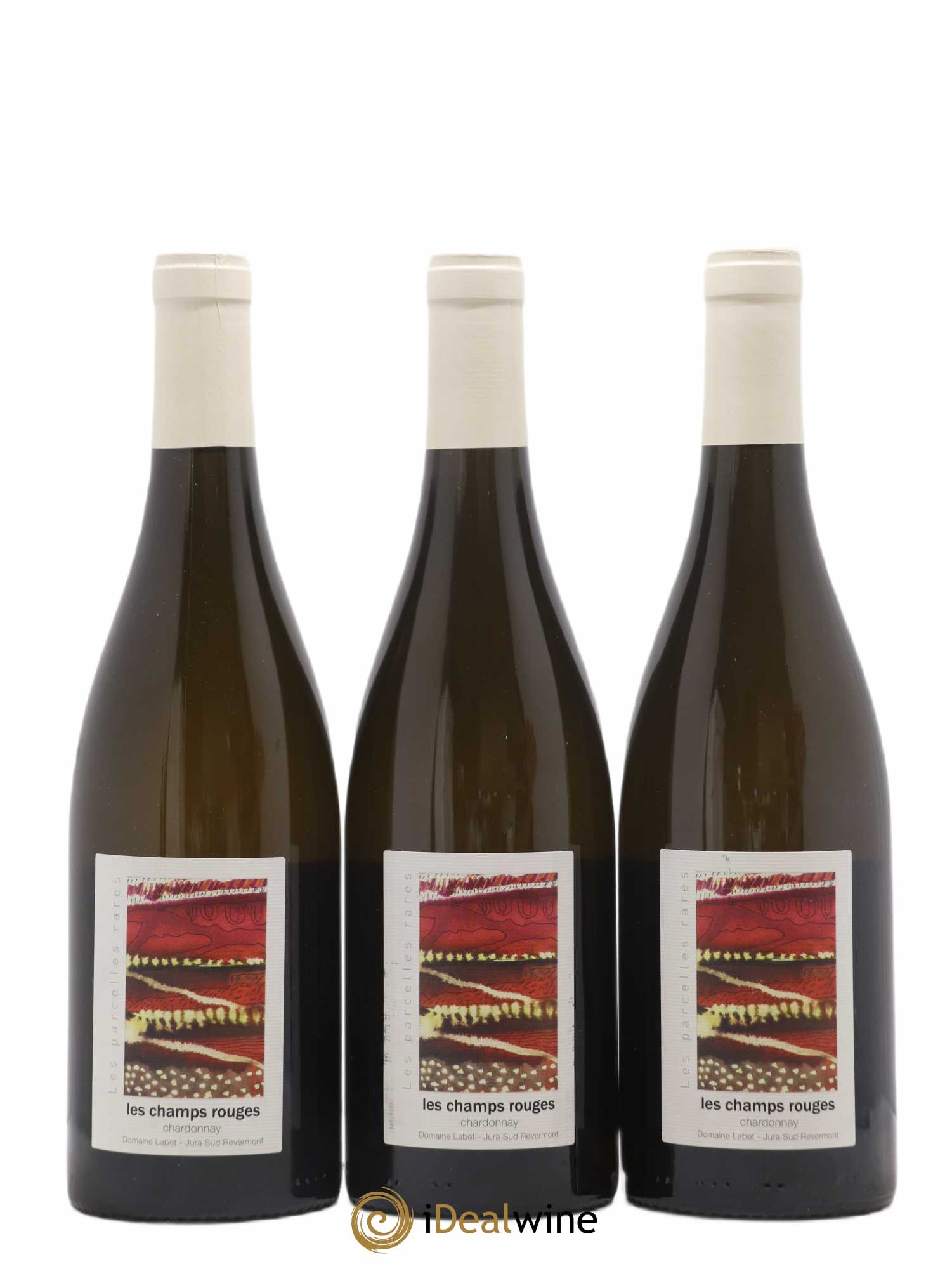 Côtes du Jura Chardonnay Les Champs Rouges Romain - Julien - Charline Labet 2019 - Lot de 3 bouteilles - 0