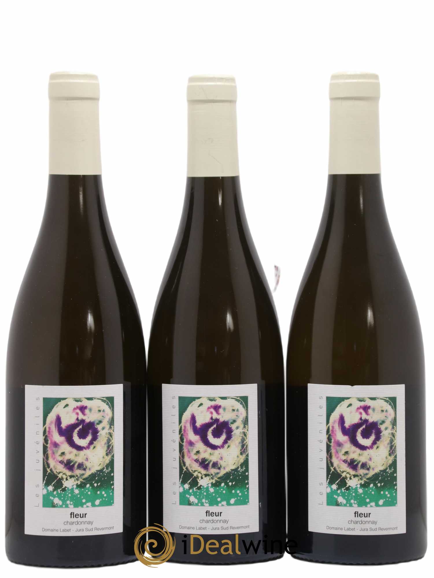 Côtes du Jura Chardonnay Fleur Romain - Julien - Charline Labet 2019 - Lot de 3 bouteilles - 0