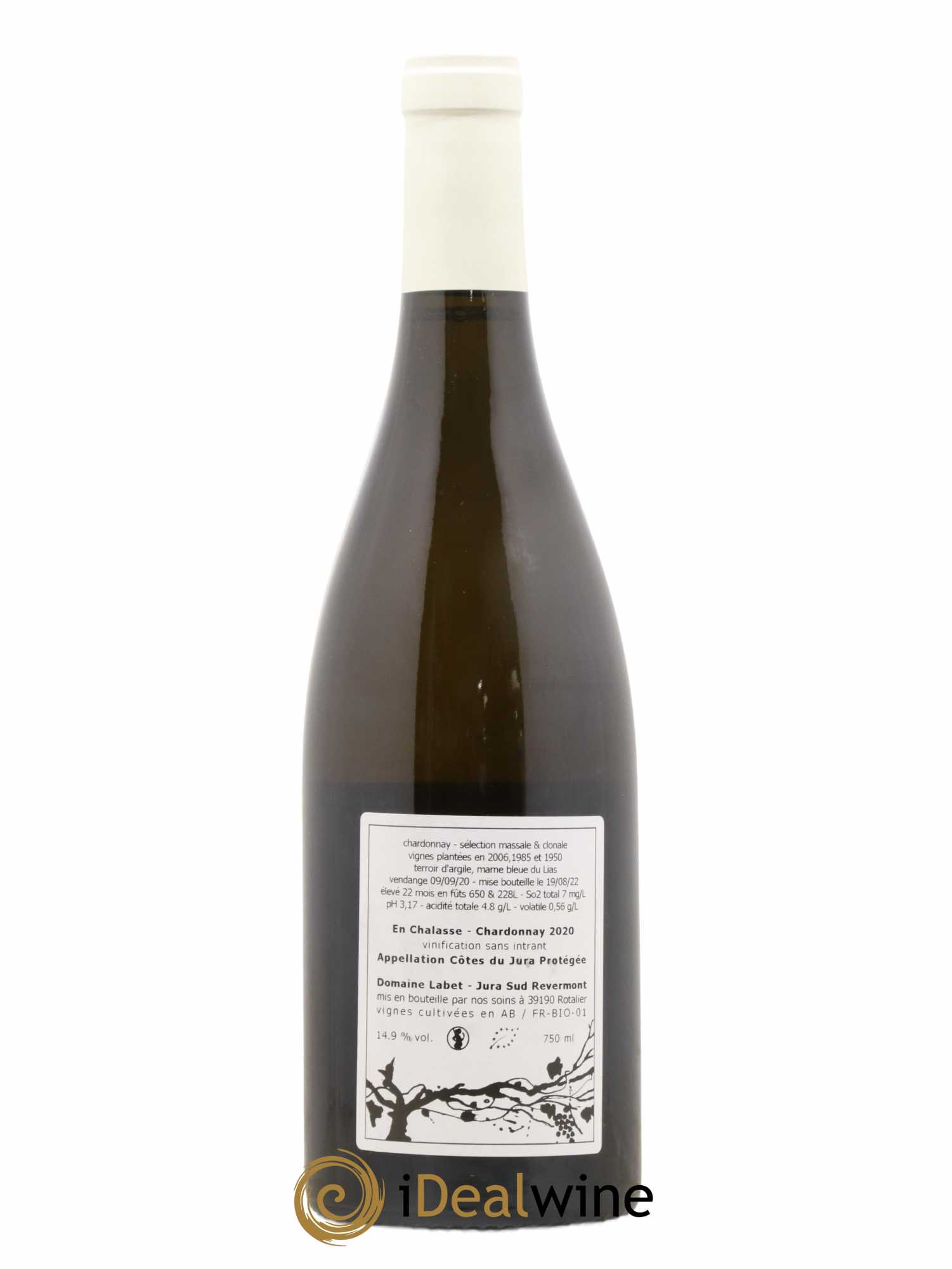 Côtes du Jura Chardonnay En Chalasse Romain - Julien - Charline Labet 2020 - Lot de 1 bouteille - 1