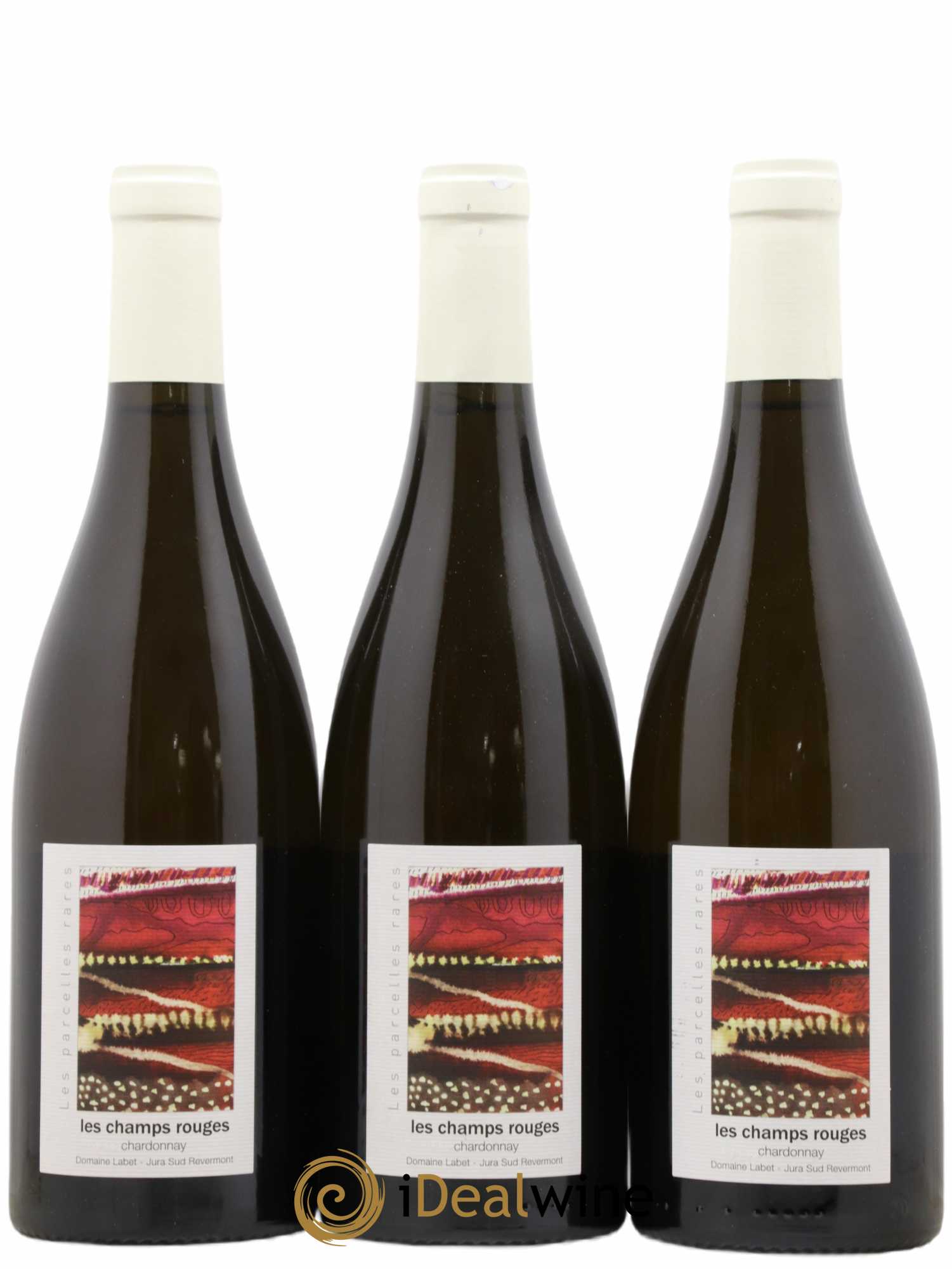 Côtes du Jura Chardonnay Les Champs Rouges Romain - Julien - Charline Labet 2020 - Lot de 3 bouteilles - 0