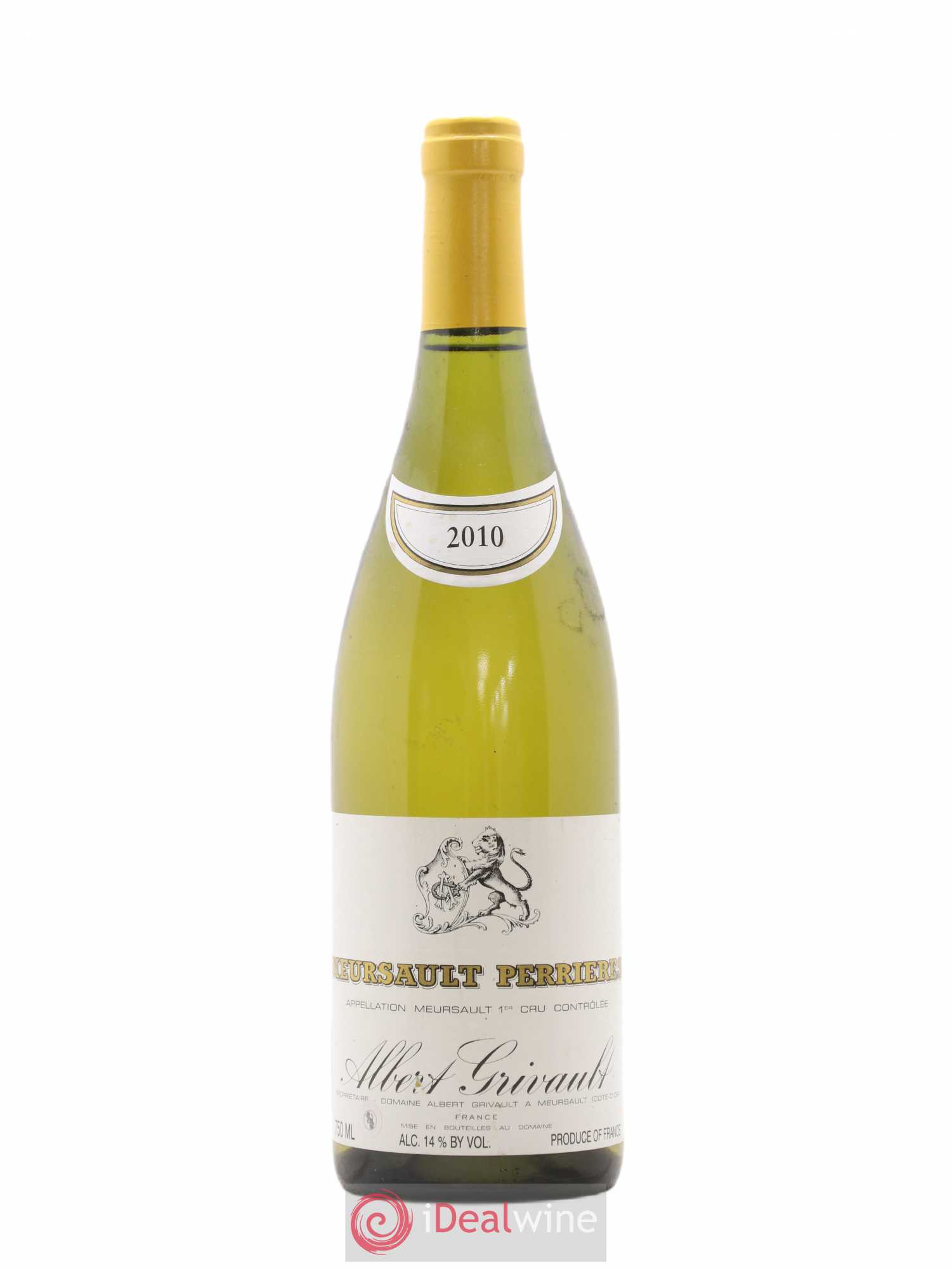 Meursault 1er Cru Perrières Albert Grivault 2010 - Lot de 1 bouteille - 0