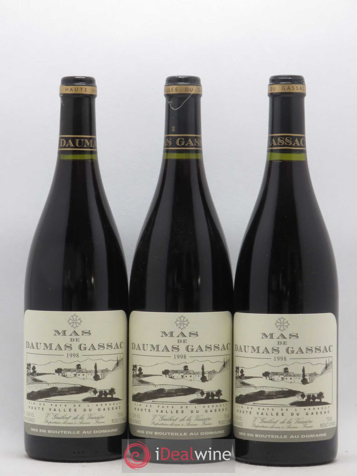 Saint-Guilhem-le-Désert - Cité d'Aniane Mas Daumas Gassac Famille Guibert de La Vaissière 1998 - Lot de 6 bouteilles - 2