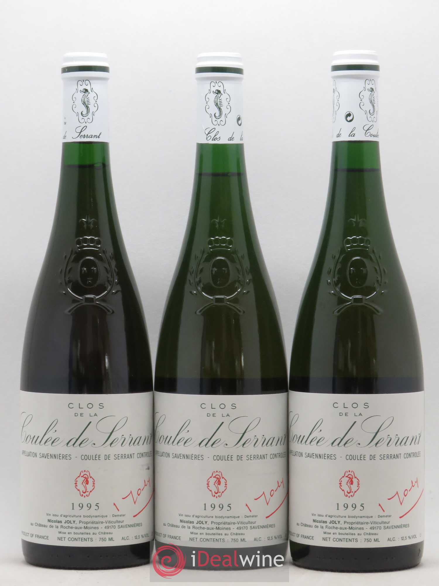 Savennières Clos de la Coulée de Serrant Vignobles de la Coulée de Serrant - Nicolas Joly 1995 - Lot de 6 bouteilles - 2