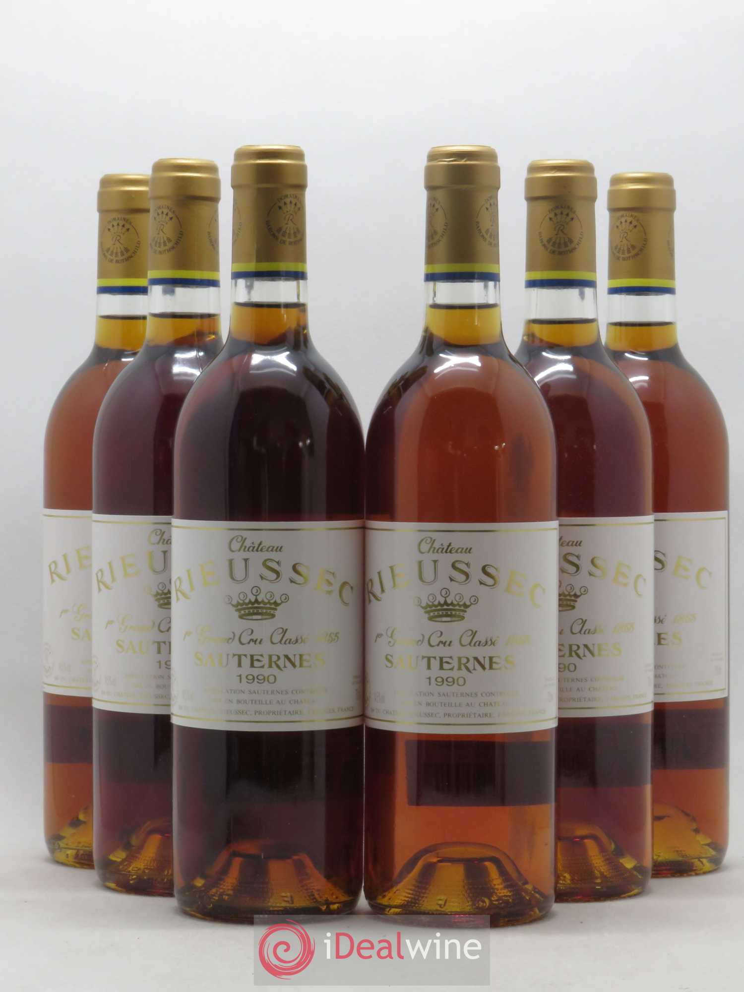 Château Rieussec 1er Grand Cru Classé 1990 - Lotto di 6 bottiglie - 0