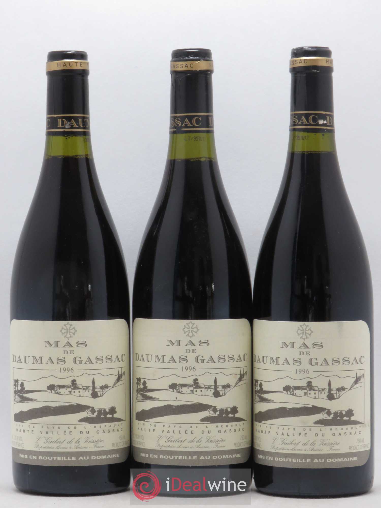 Saint-Guilhem-le-Désert - Cité d'Aniane Mas Daumas Gassac Famille Guibert de La Vaissière 1996 - Lot de 6 bouteilles - 2