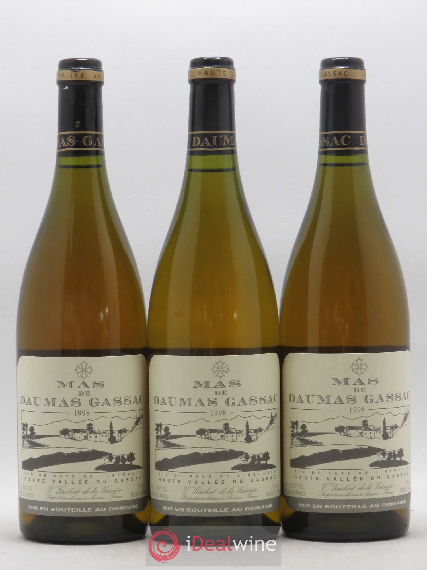 Saint-Guilhem-le-Désert - Cité d'Aniane Mas Daumas Gassac Famille Guibert de La Vaissière 1998 - Lot de 6 bouteilles - 2