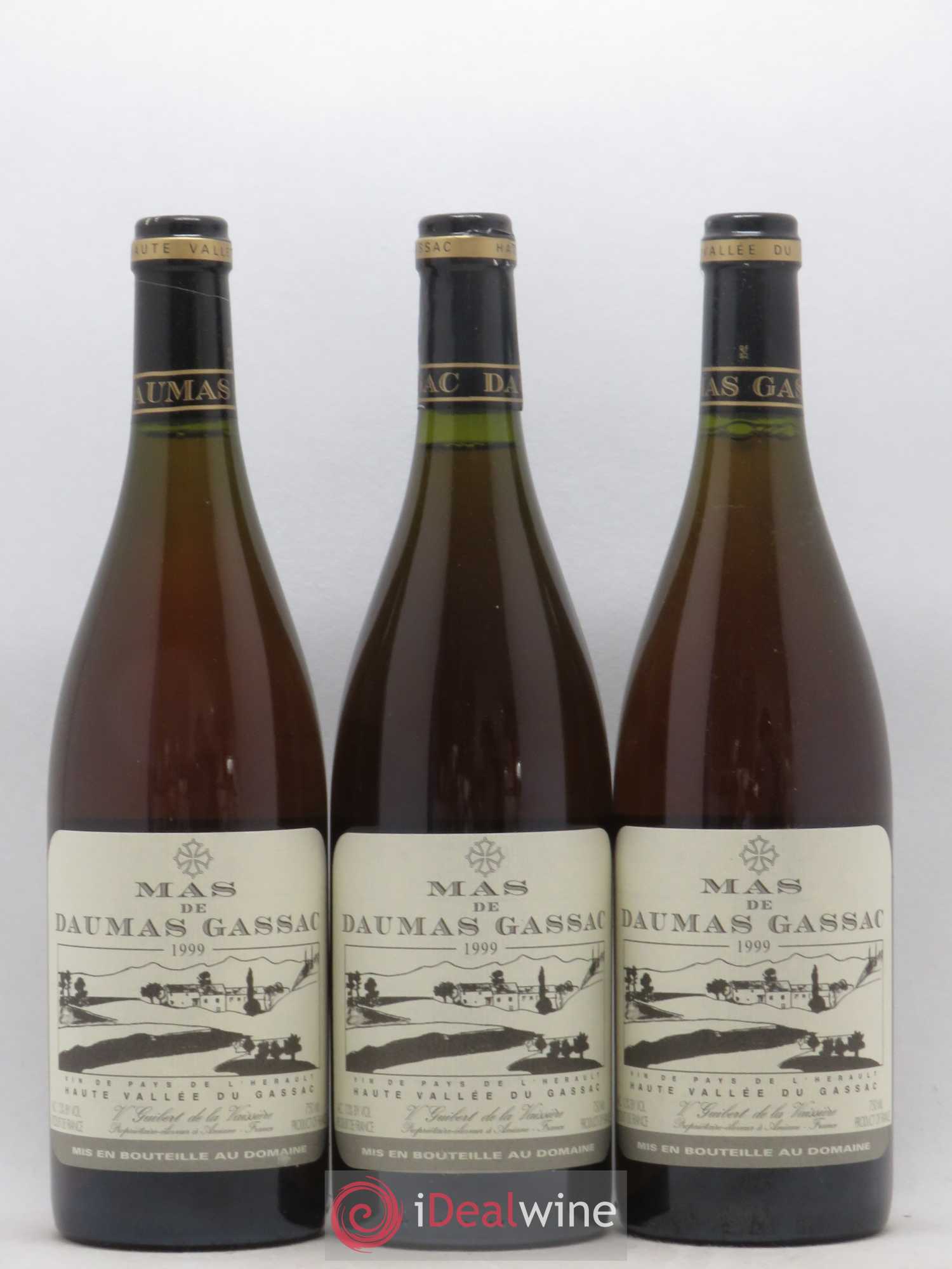 Saint-Guilhem-le-Désert - Cité d'Aniane Mas Daumas Gassac Famille Guibert de La Vaissière 1999 - Lot de 6 bouteilles - 1