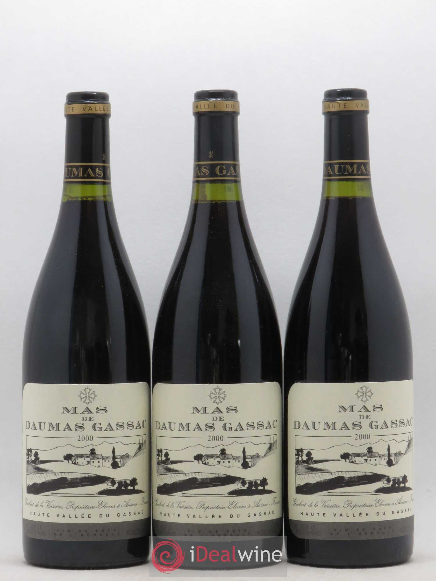 Saint-Guilhem-le-Désert - Cité d'Aniane Mas Daumas Gassac Famille Guibert de La Vaissière 2000 - Lot de 6 bouteilles - 1