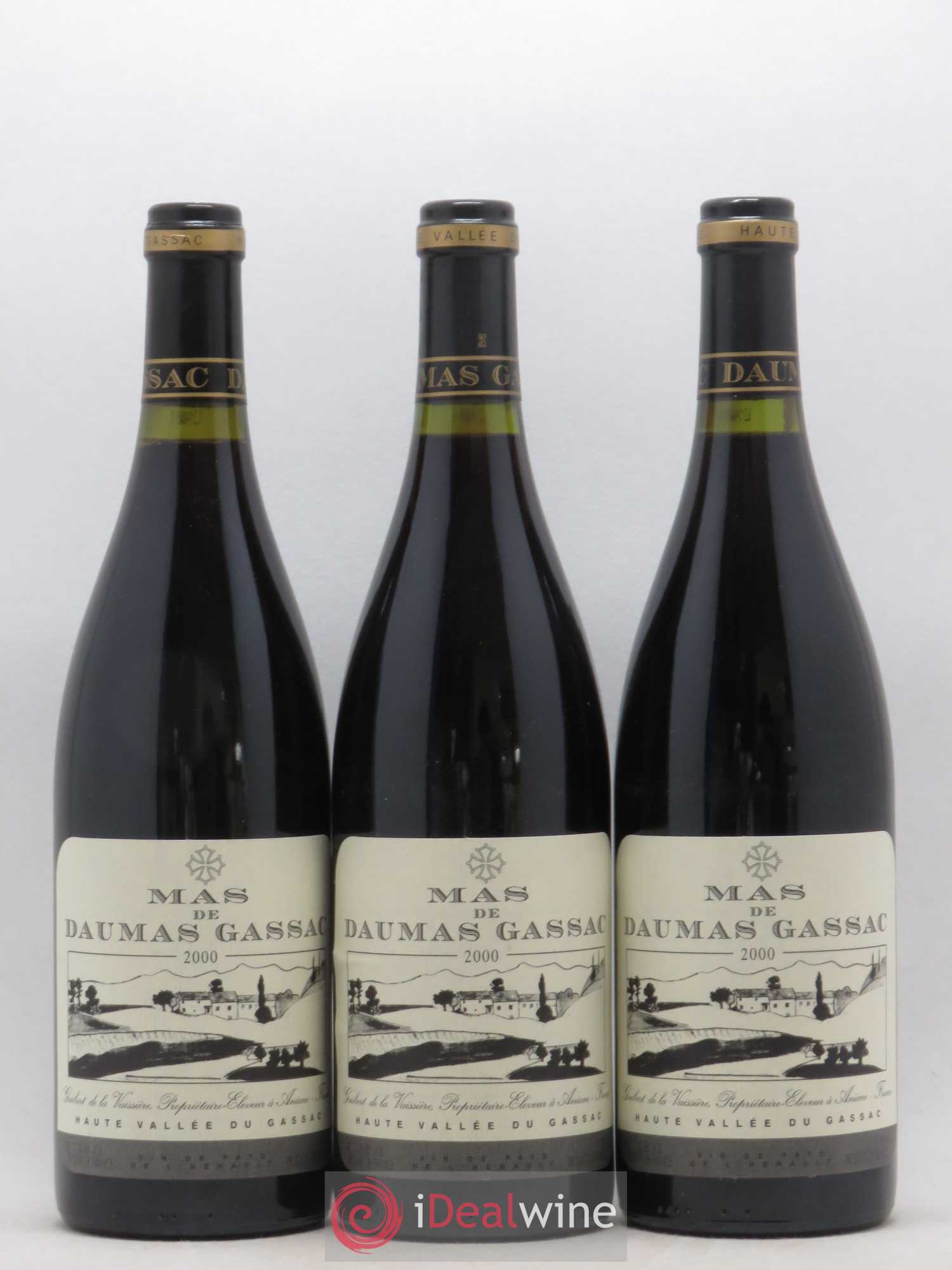 Saint-Guilhem-le-Désert - Cité d'Aniane Mas Daumas Gassac Famille Guibert de La Vaissière 2000 - Lot de 6 bouteilles - 2