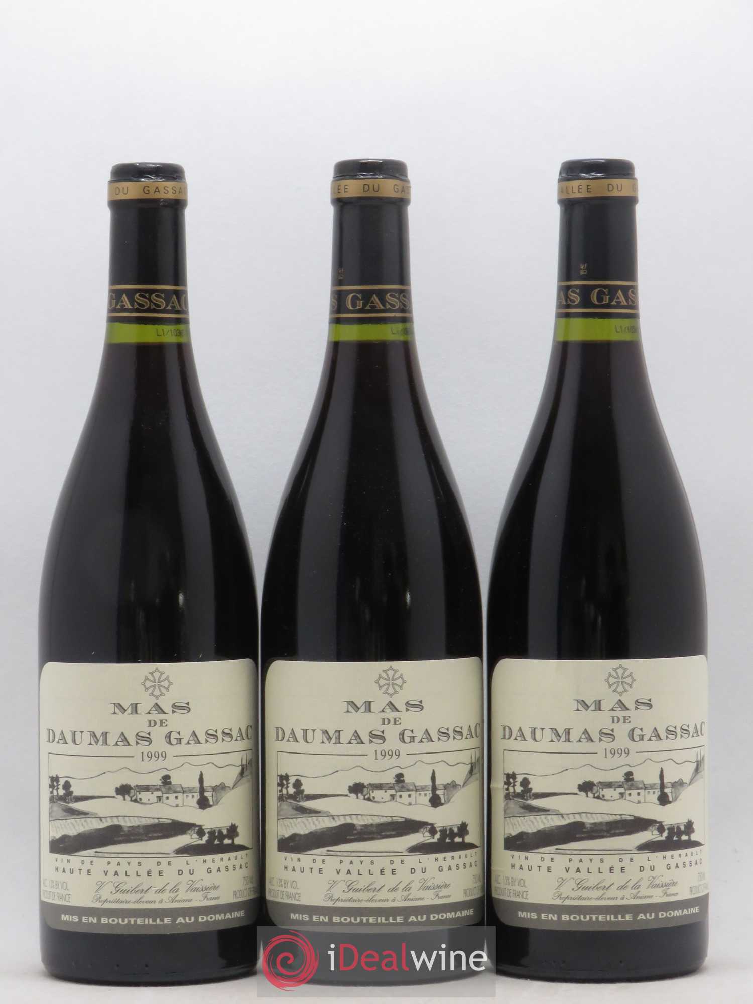 Saint-Guilhem-le-Désert - Cité d'Aniane Mas Daumas Gassac Famille Guibert de La Vaissière 1999 - Lot de 6 bouteilles - 2