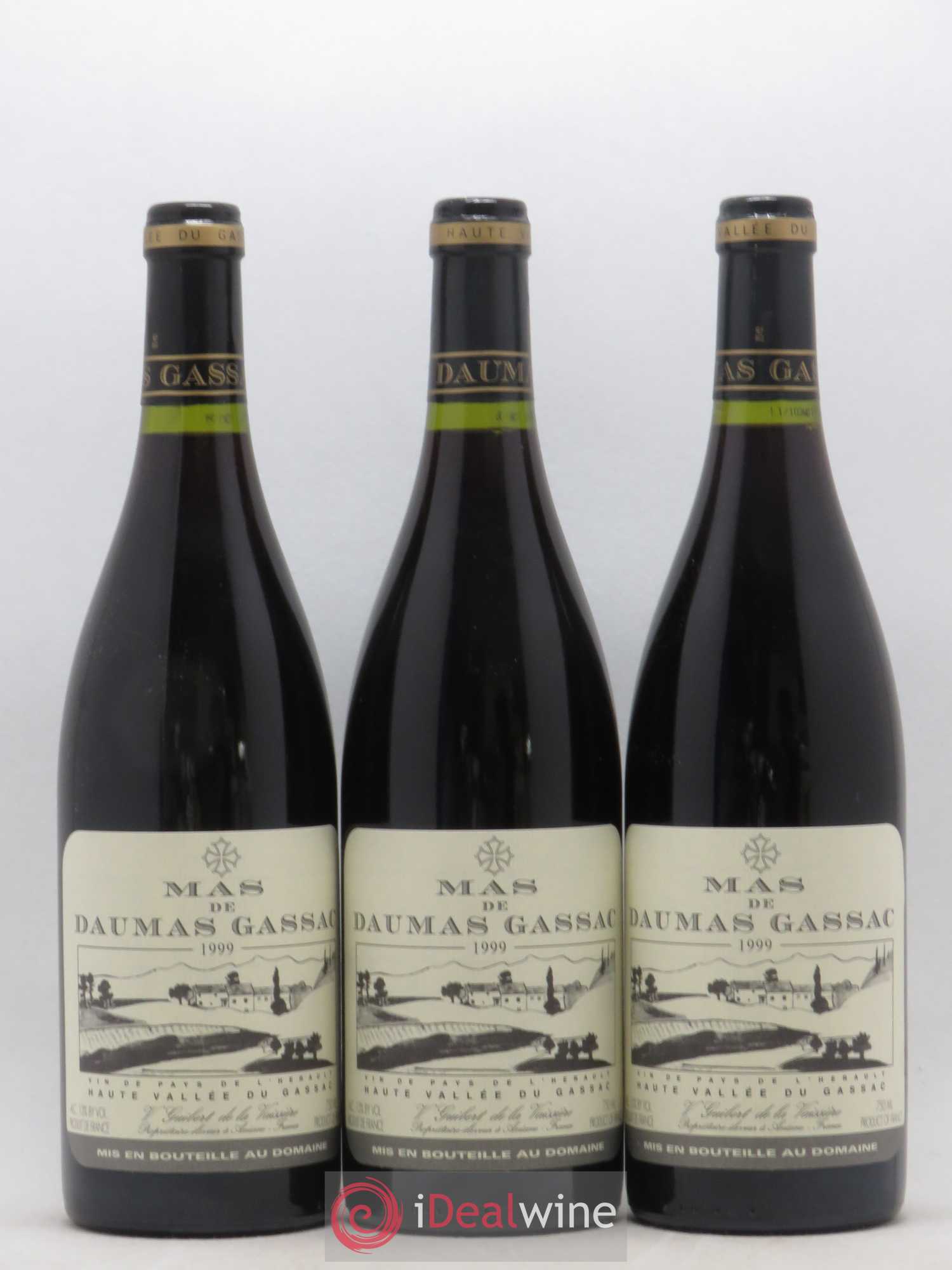 Saint-Guilhem-le-Désert - Cité d'Aniane Mas Daumas Gassac Famille Guibert de La Vaissière 1999 - Lot de 6 bouteilles - 2