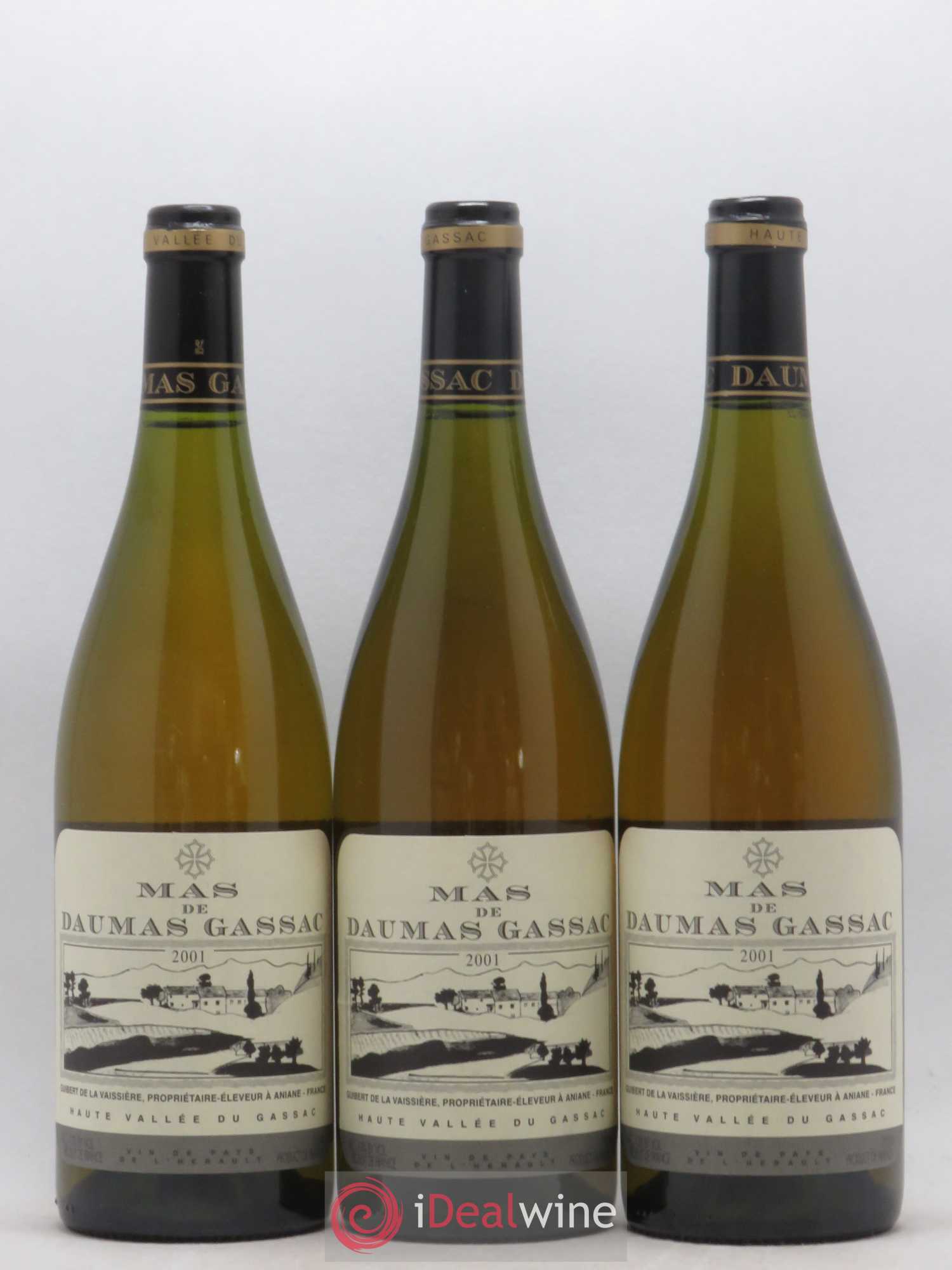 Saint-Guilhem-le-Désert - Cité d'Aniane Mas Daumas Gassac Famille Guibert de La Vaissière 2001 - Lot de 6 bouteilles - 2